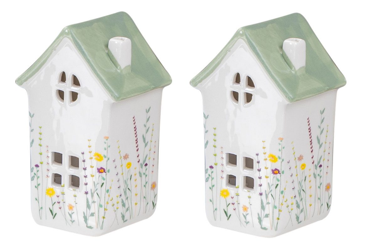 Levandeo® Windlicht, 2er Set Windlicht Häuser günstig online kaufen