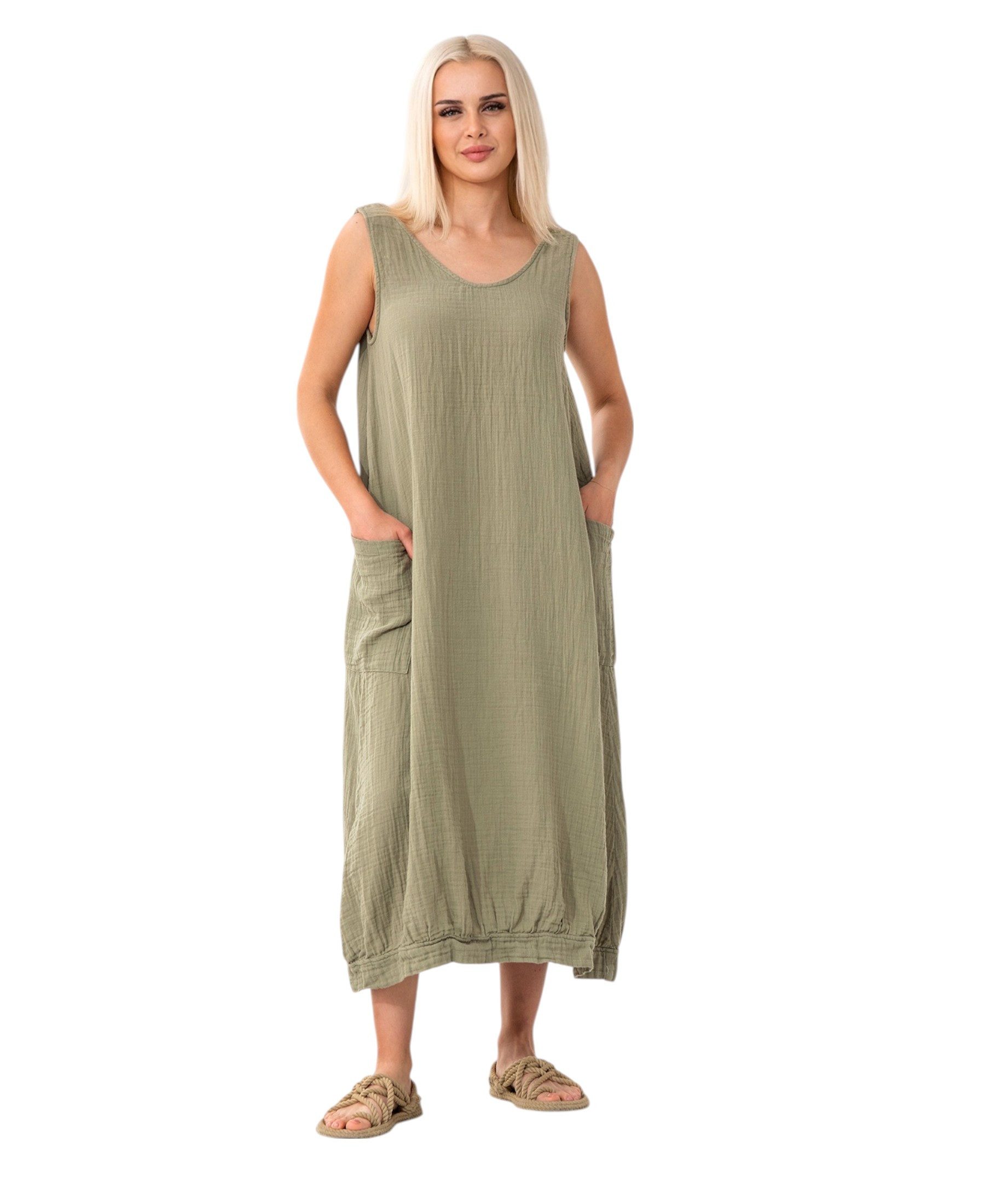 WENOR Sommerkleid Musselin Strandkleid Boho Look günstig online kaufen