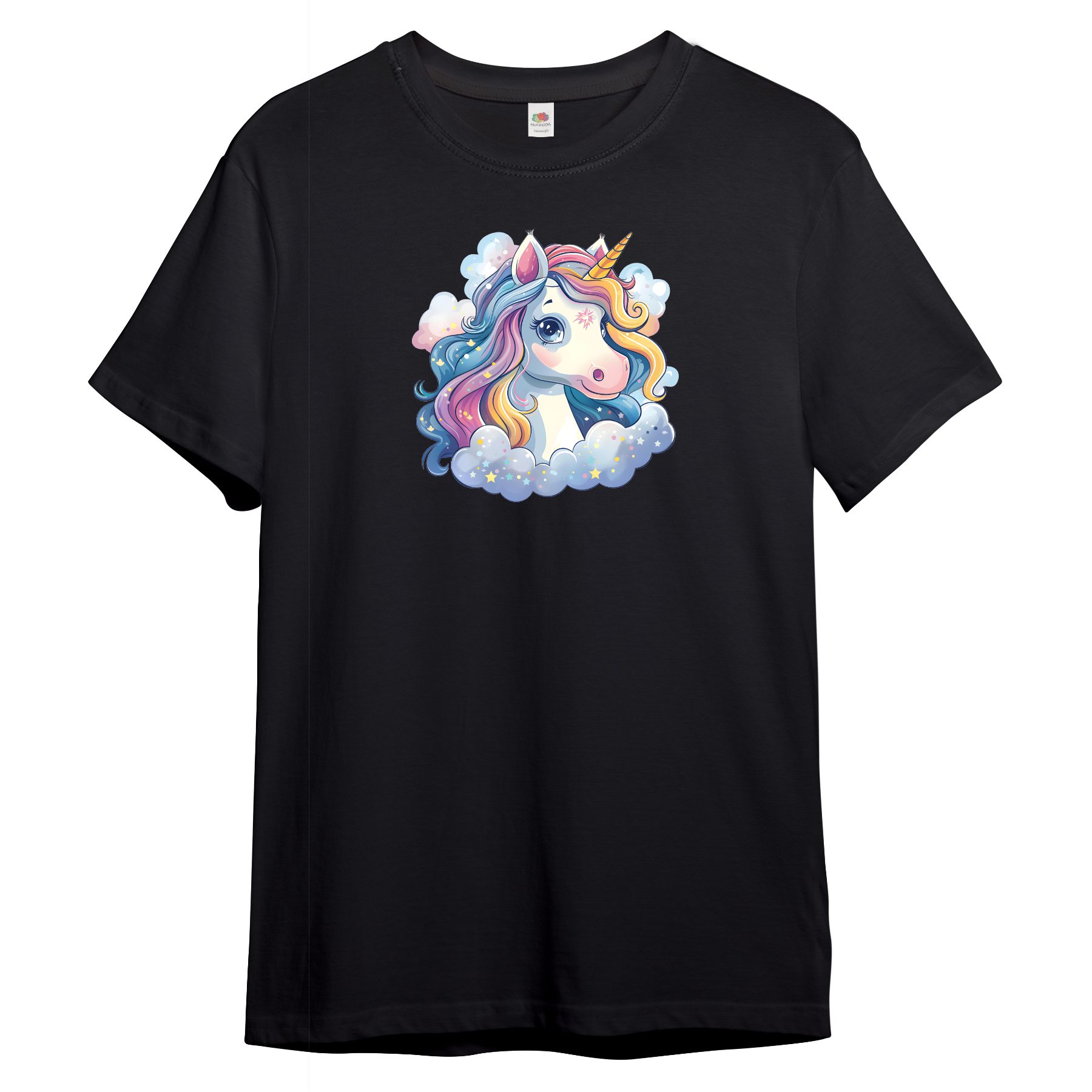 T-Shirt Kinder T-Shirt, Einhorn auf Wolke