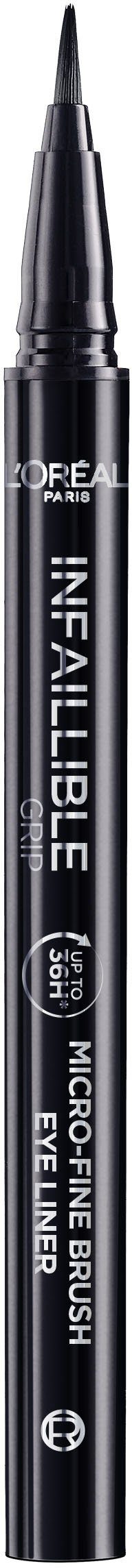L'ORÉAL PARIS Eyeliner INFAILLIBLE AUTOMATIC GRIP EYELINER 36H MICRO-FINE LINER, mit flexiblen Brush-Tip