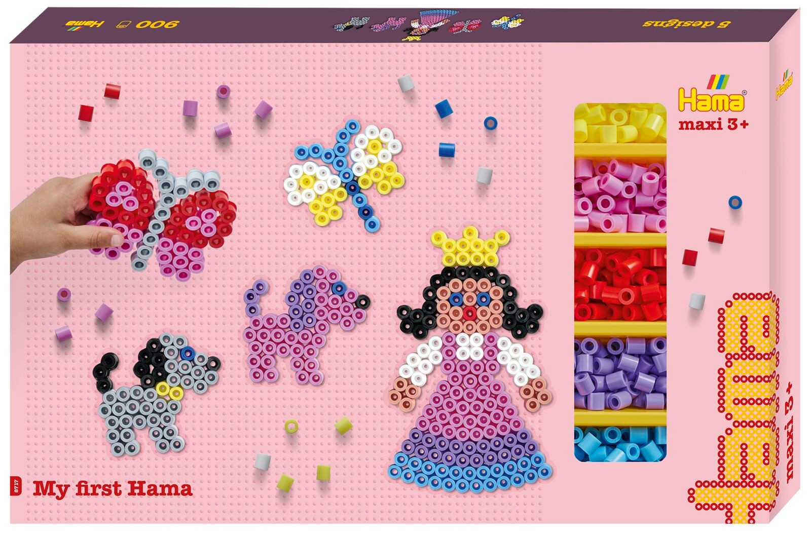 Hama Perlen Bügelperlen Hama gigantische Geschenkpackung Maxi-Bügelperlen