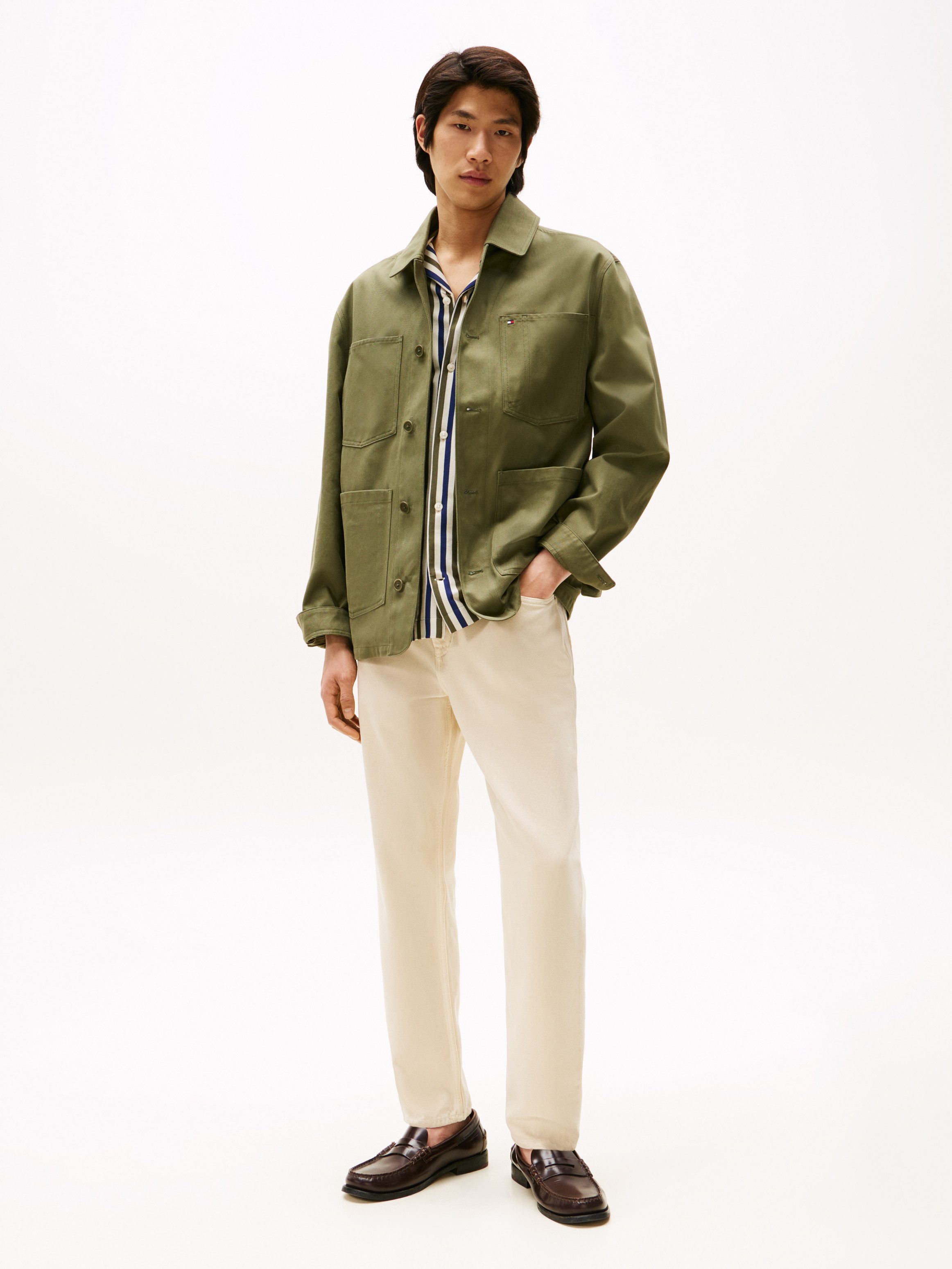 Tommy Hilfiger Tapered-fit-Jeans HARLEM Tapered Fit in grauer Waschung