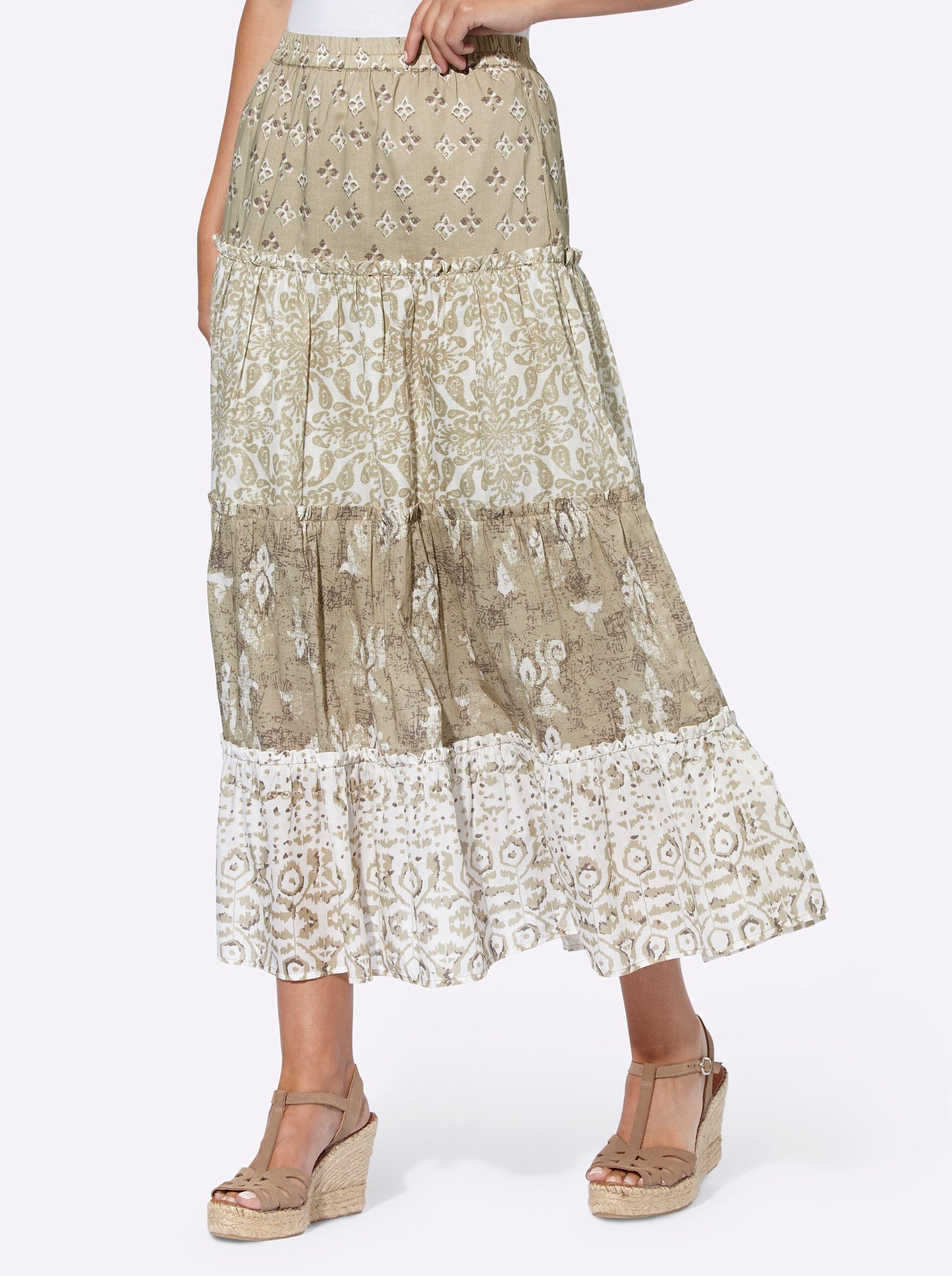 heine A-Linien-Rock Stufenrock .