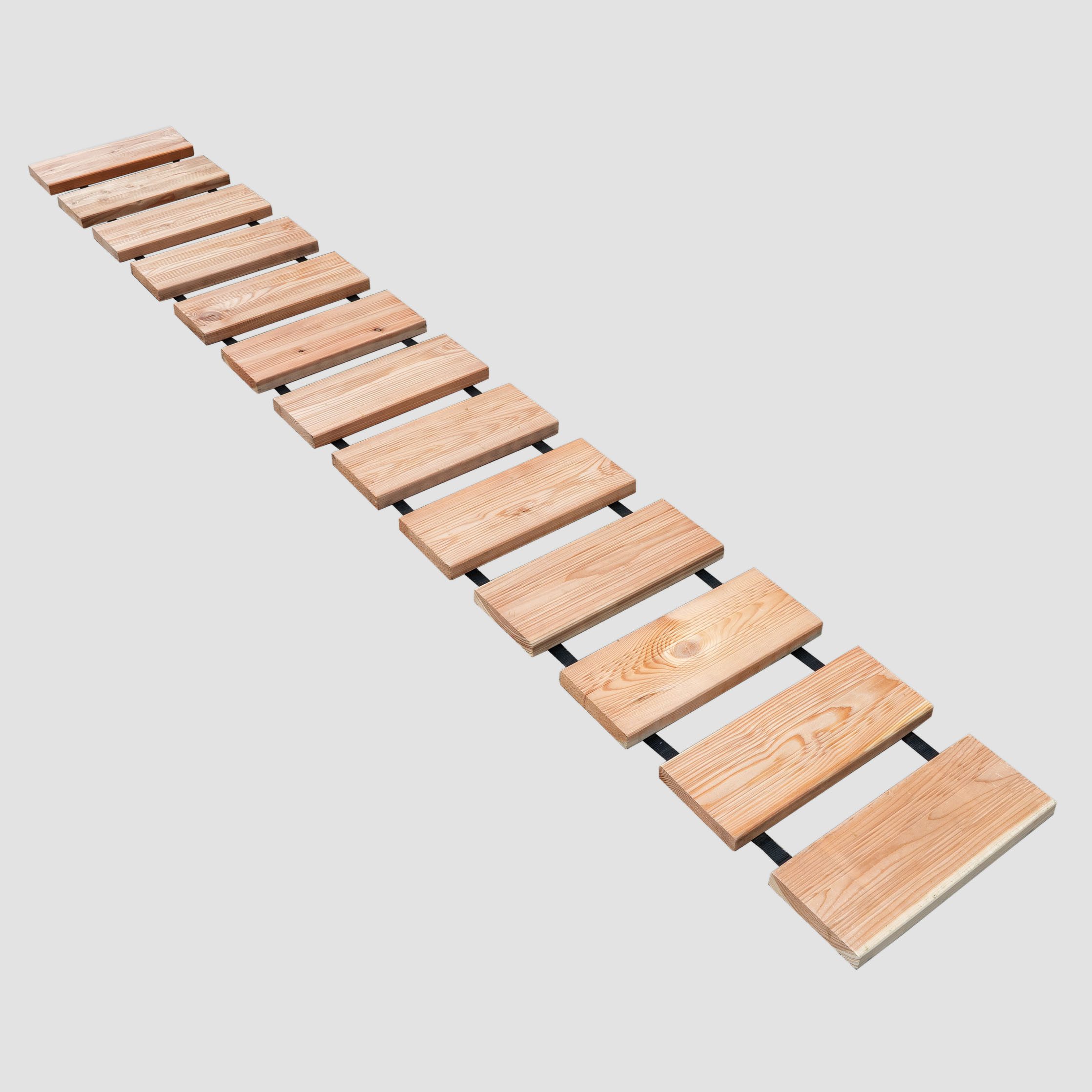 WOMONY Gartensteg Rollweg Douglasie Natur 2,50 m – Bild 5 von 5