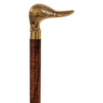 Aubaho Schuhlöffel Schuhanzieher Schuhlöffel Messing Vogel gold im Antik-Stil - 48cm