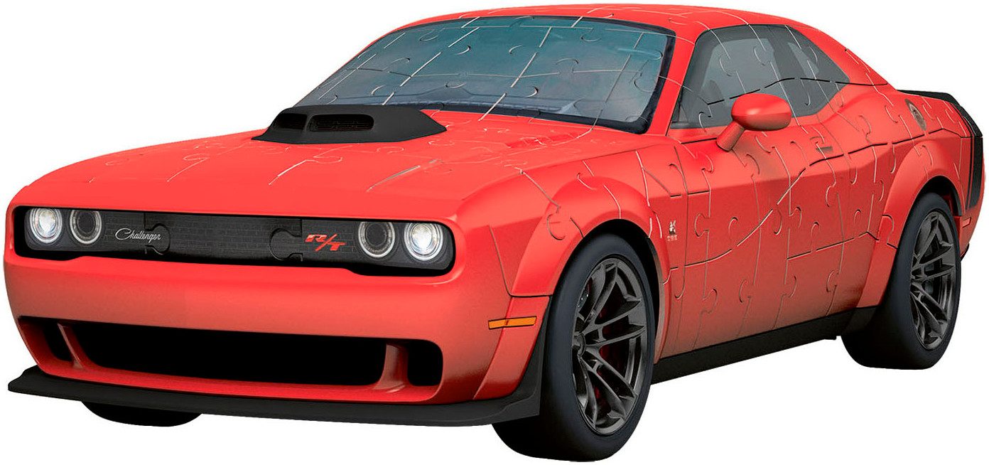 Ravensburger 3D-Puzzle Iconics: Dodge Chall. R/T Scat Pack Widebody, 108 Puzzleteile, Made in Europe