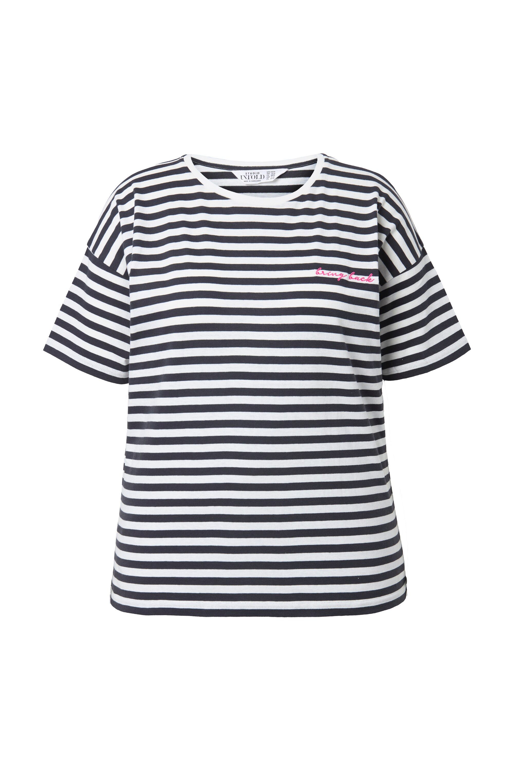 Studio Untold T-Shirt T-Shirt Streifen Stick Halbarm günstig online kaufen