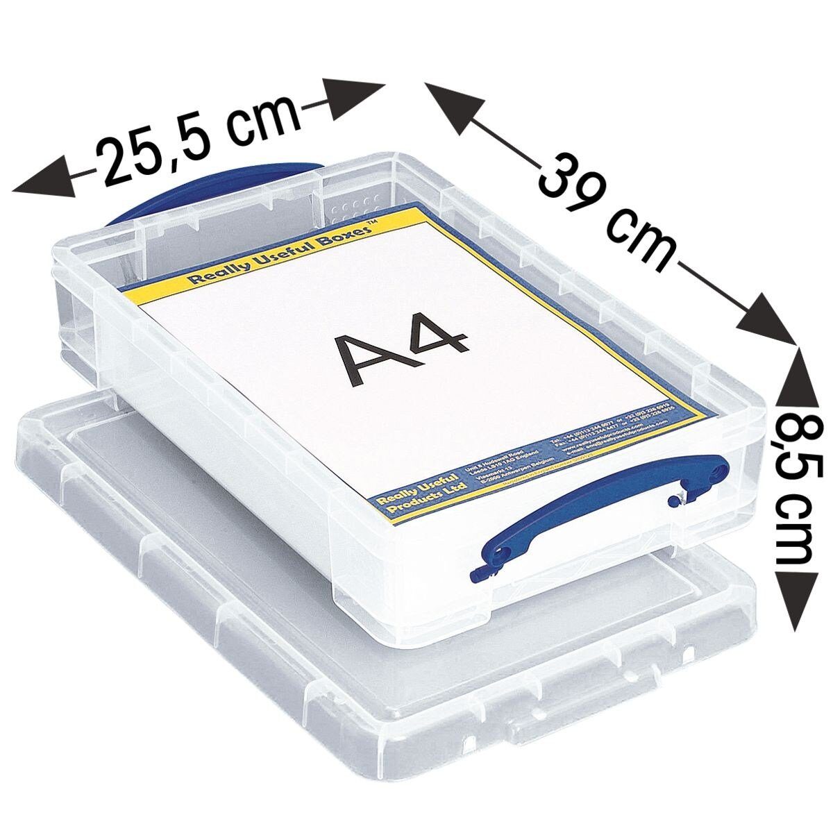 REALLYUSEFULBOX Aufbewahrungsbox, 4 Liter, verschließbar und stapelbar günstig online kaufen