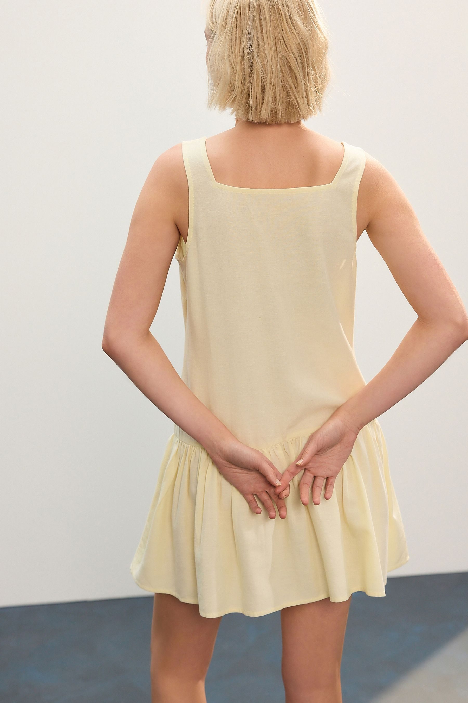 Next Sommerkleid Boho-Minikleid mit Volants und Karree-Ausschnitt (1-tlg) günstig online kaufen