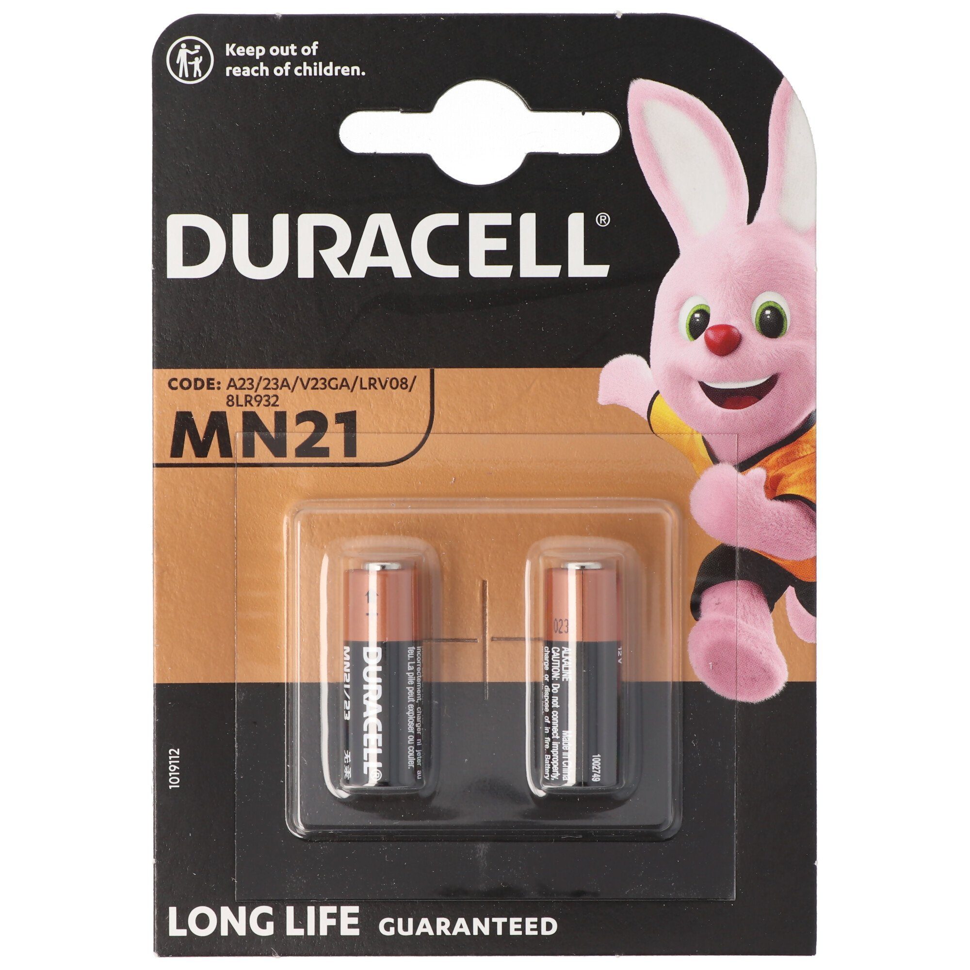 Duracell Duracell MN21 12V Batterie, Varta V23GA, GP23A, K23A, LRV08, E23A Batterie, (12 V)