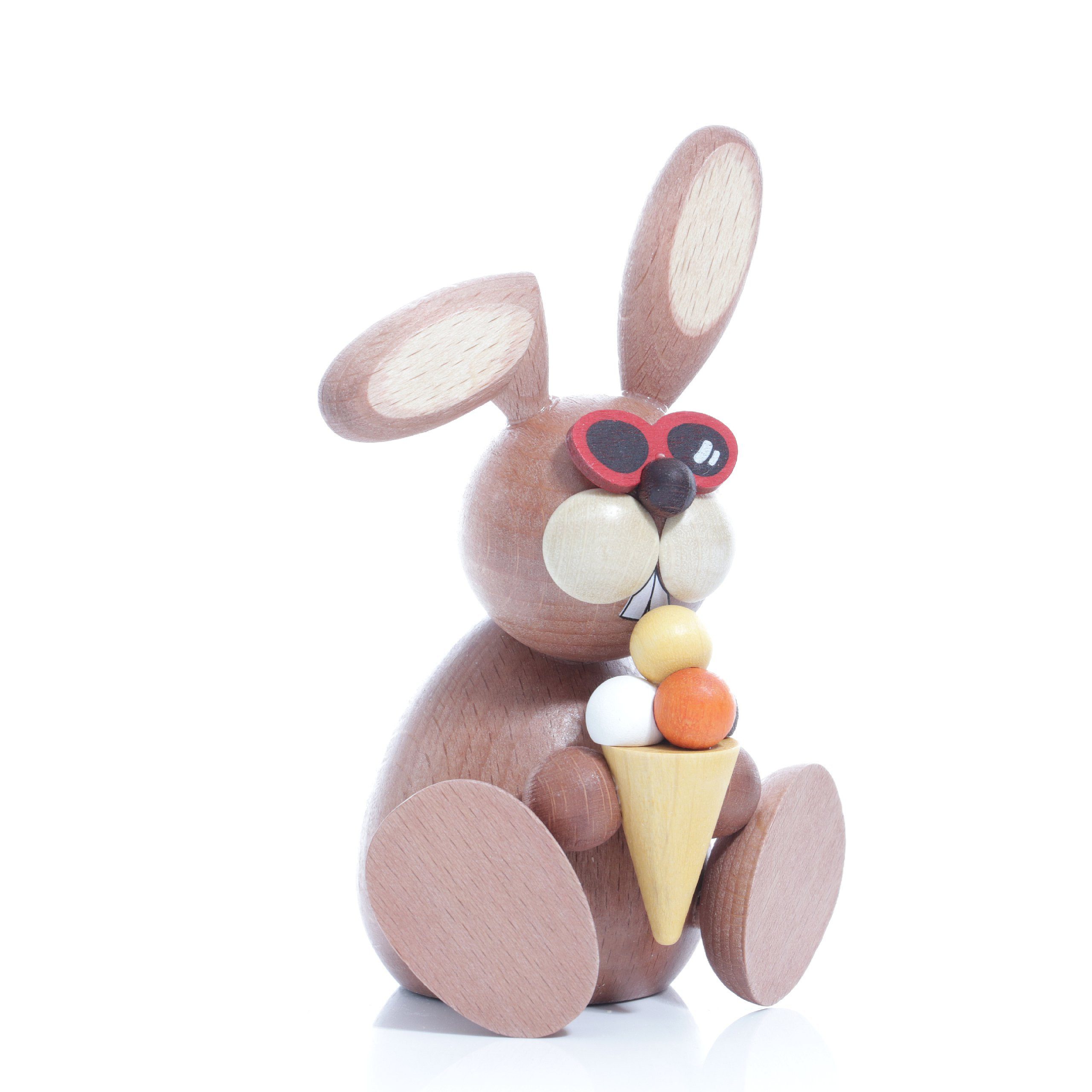 Ullrich Kunsthandwerk Osterhase Osterartikel Osterhase mit Eis HxB 12x5,5cm NEU