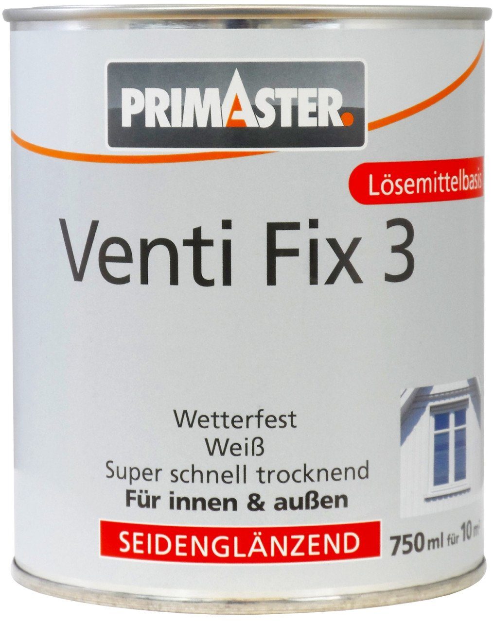 Lack Primaster Venti Fix 3 750 ml weiß seidenglänzend