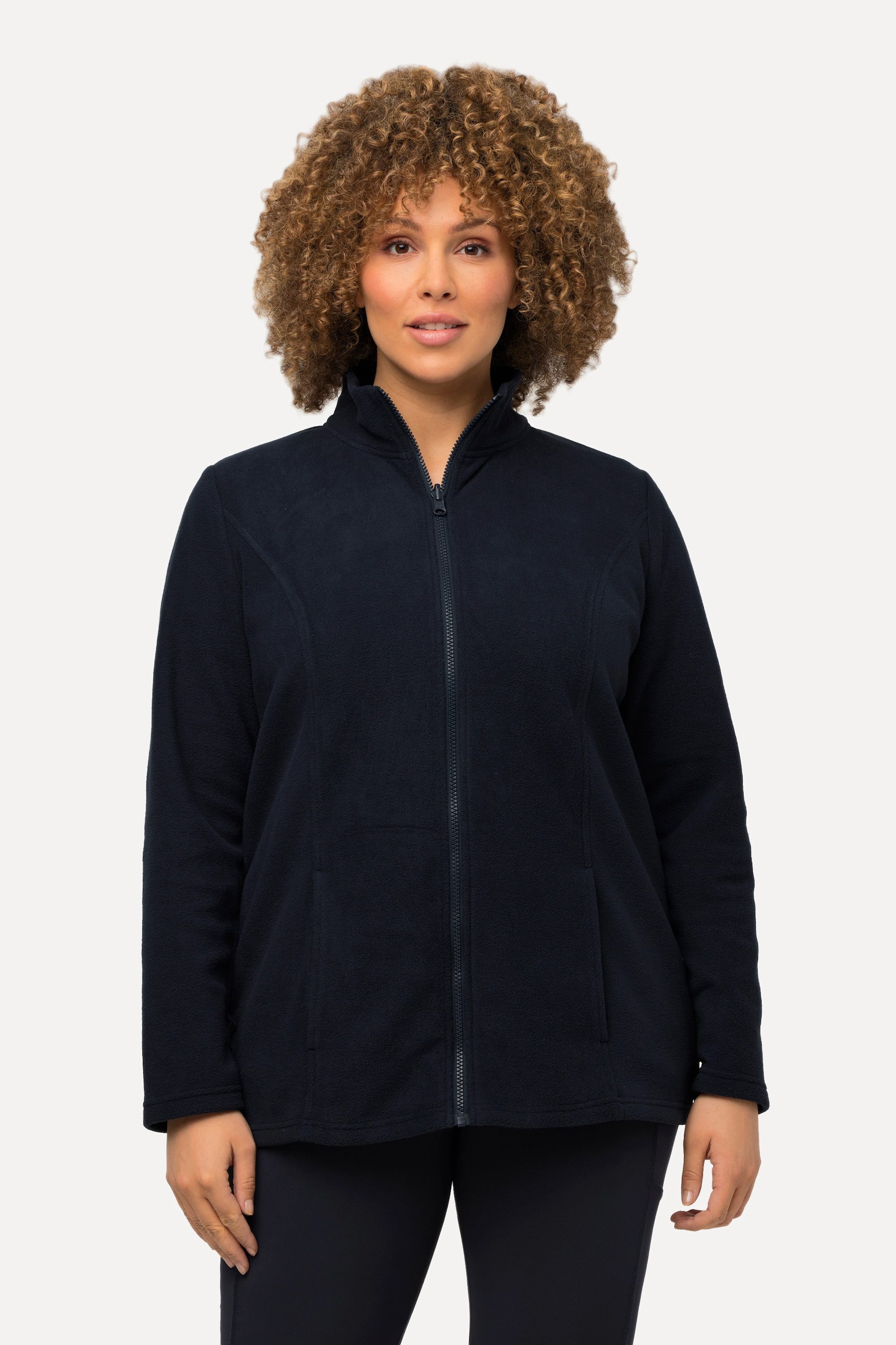 Ulla Popken Sweatjacke Fleecejacke Baukastensystem Innenjacke recycelt