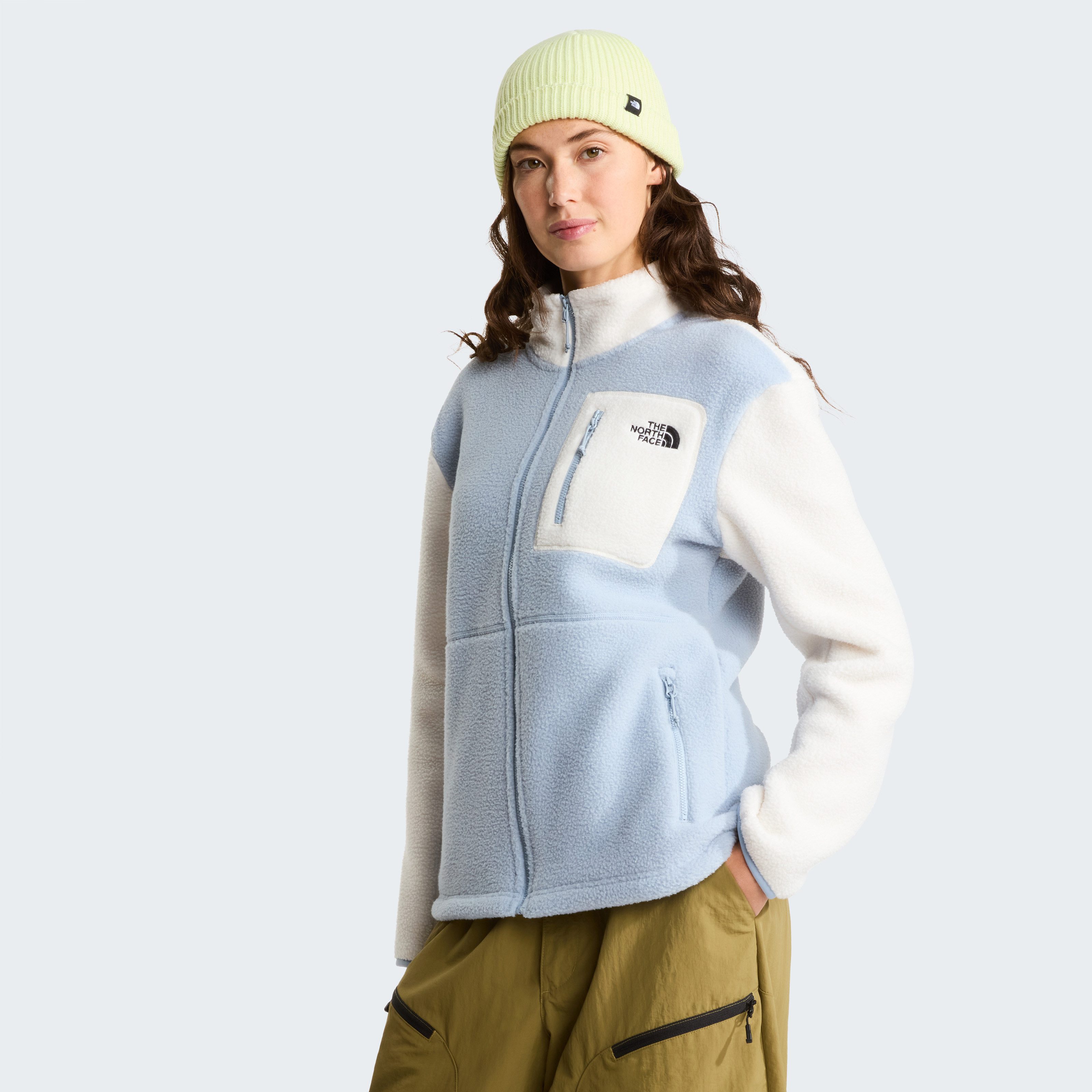 The North Face Strickfleece-Pullover W YUMIORI FULL ZIP (1-tlg) aus Polyester, mit durchgehendem Reißverschluss