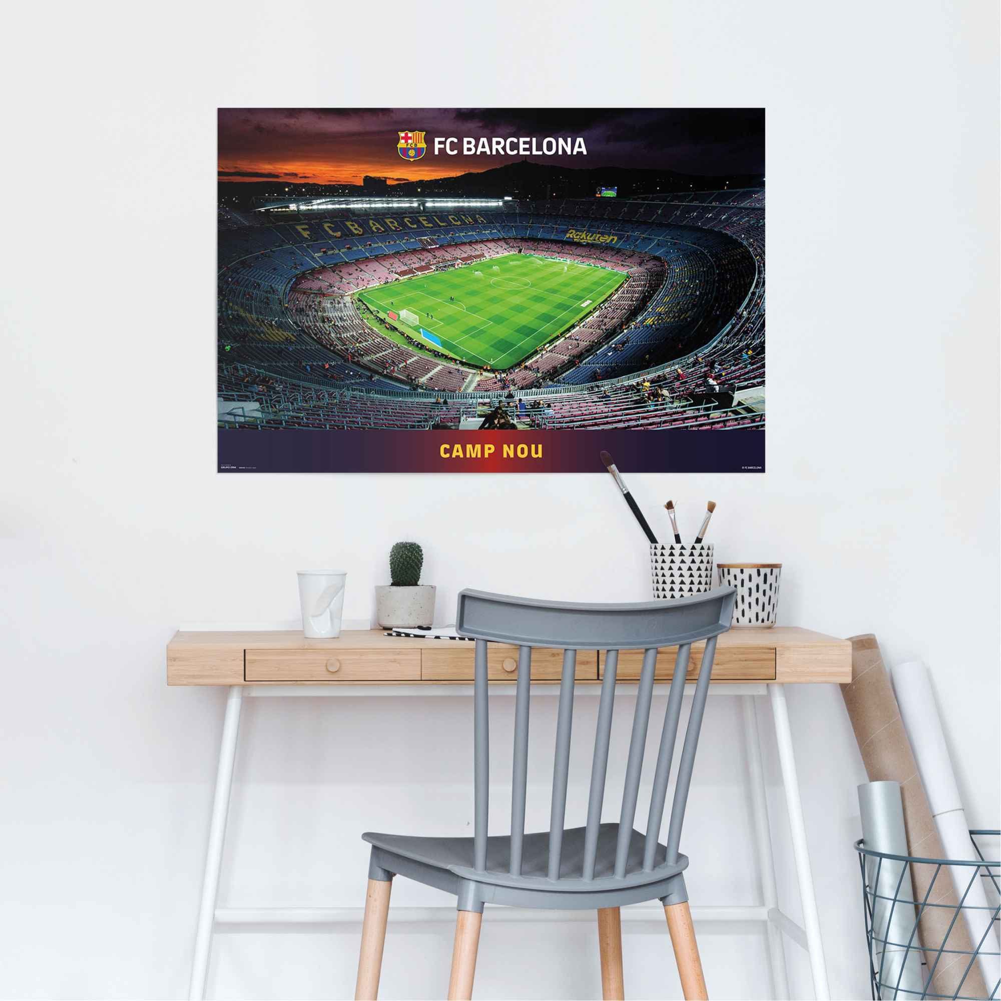 Reinders! Poster - Stadion Barcelona Spanien, Fußball Nou (1 St) Camp - 