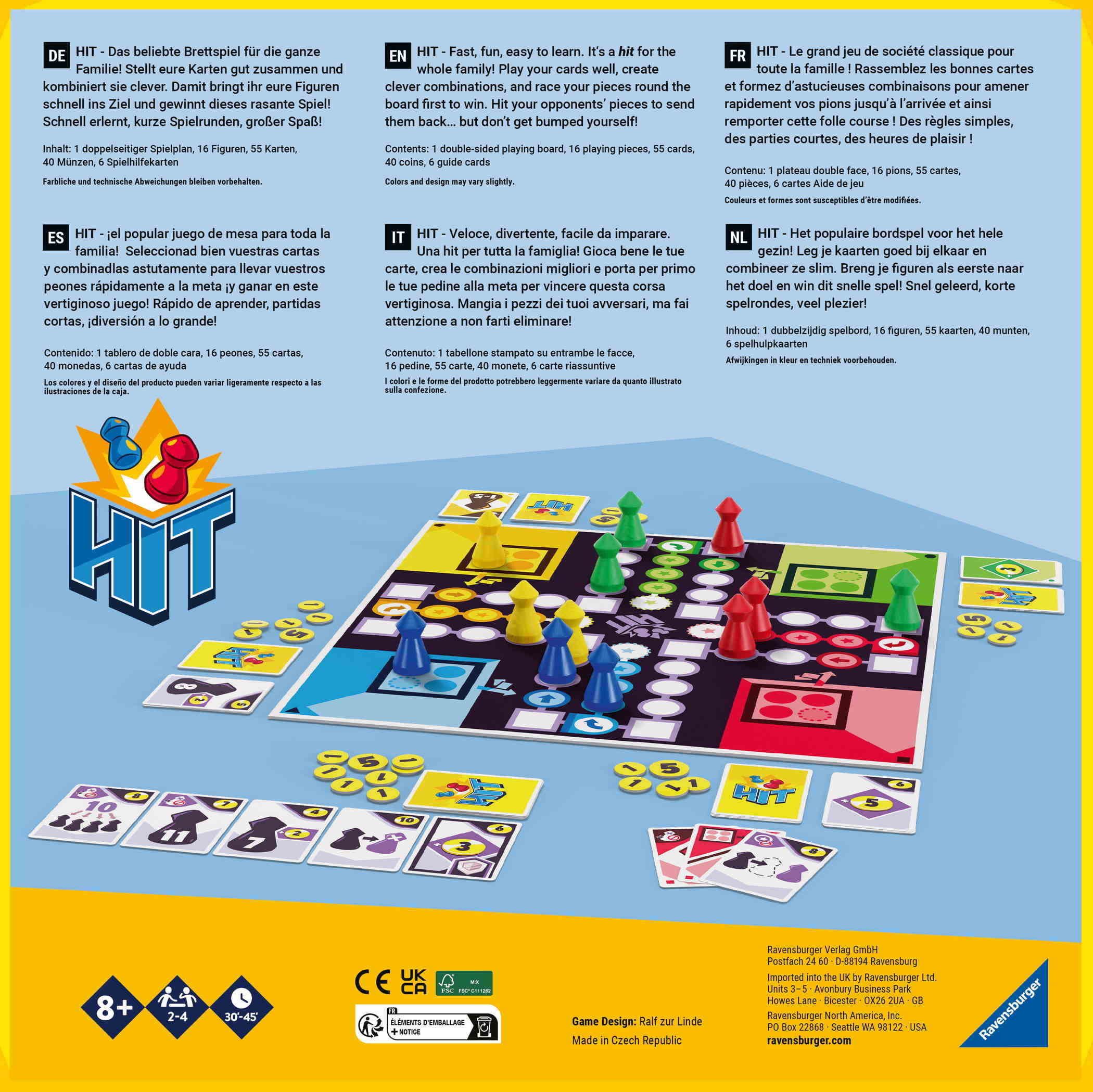 Ravensburger Spiel Familienspiel Wettlaufspiel HIT 22456
