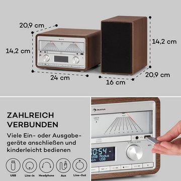 Auna DAB Radio CD-Player für Zuhause, FM/DAB/DAB+ Radio
