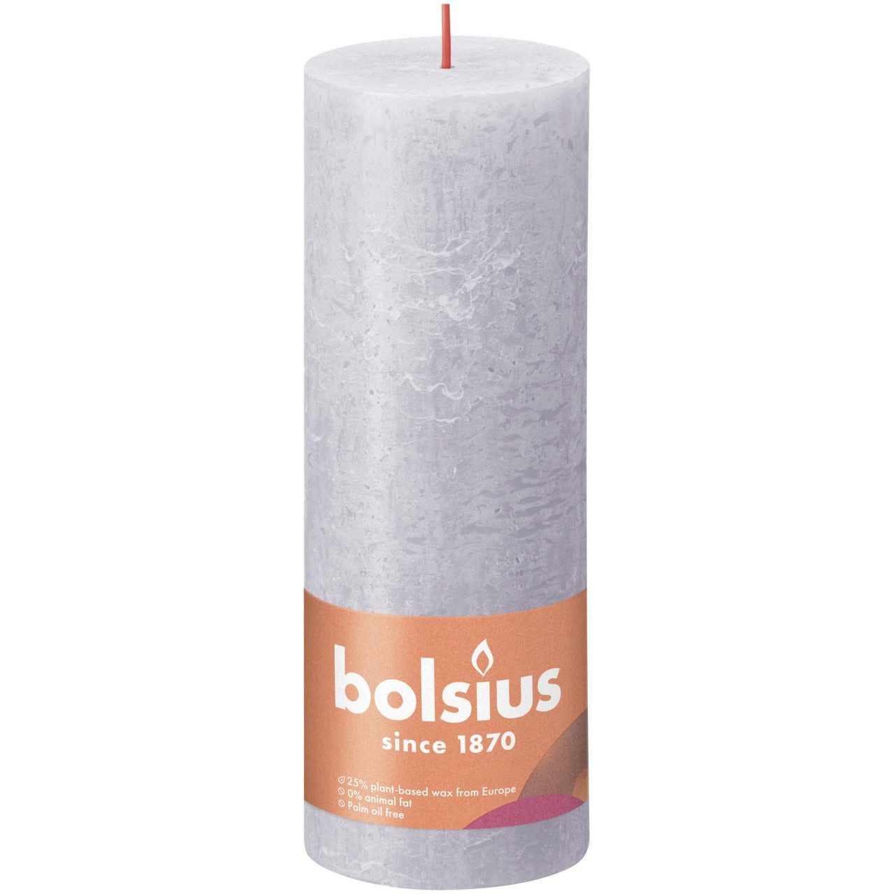 Bolsius Stumpenkerze Bolsius Rustik Stumpenkerze gefrorener lavendel