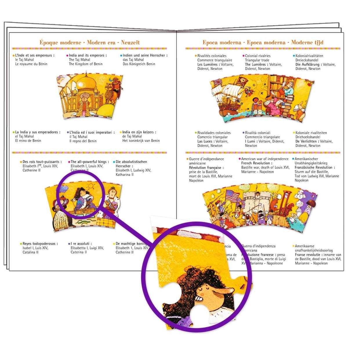 DJECO Puzzle Wimmelbild Geschichte - 350 Teile Kinderpuzzle für Kinder, 350 Puzzleteile, Kinderpuzzle