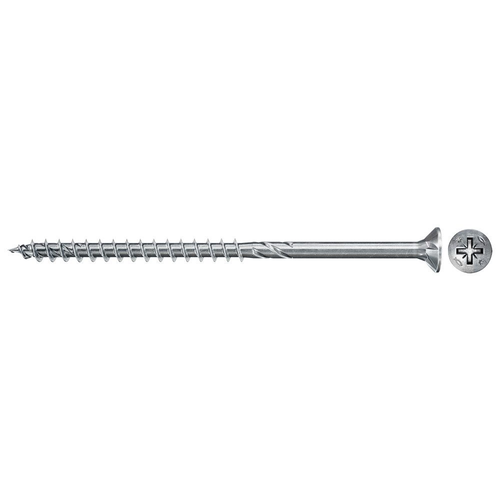 fischer Spanplattenschraube Power Fast II Spanplattenschraube, Senkkopf, PZ1, Teilgewinde, (200 St)
