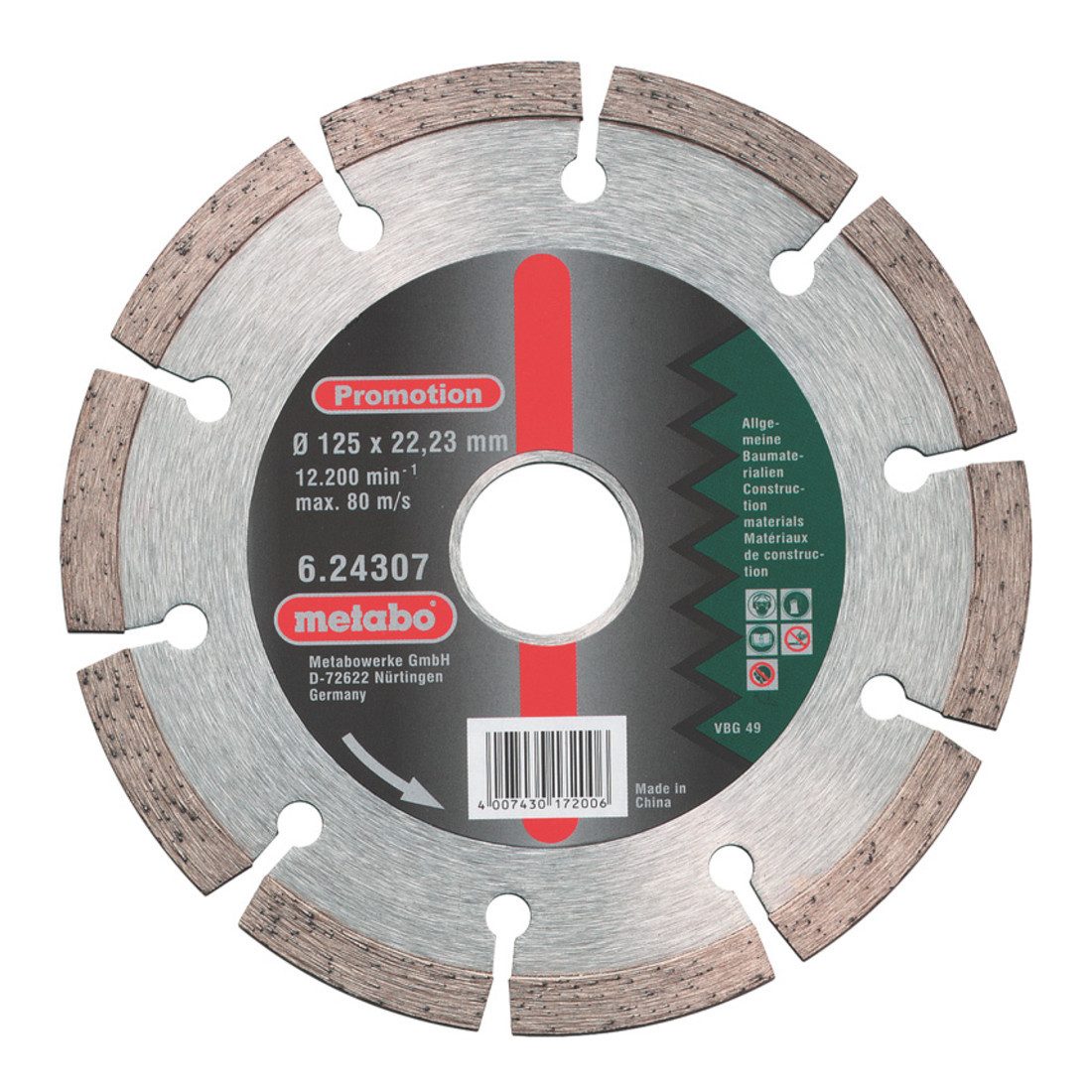 metabo Trennscheiben Metabo Diamanttrennscheibe 125x22,23mm, SP-U, Universal SP