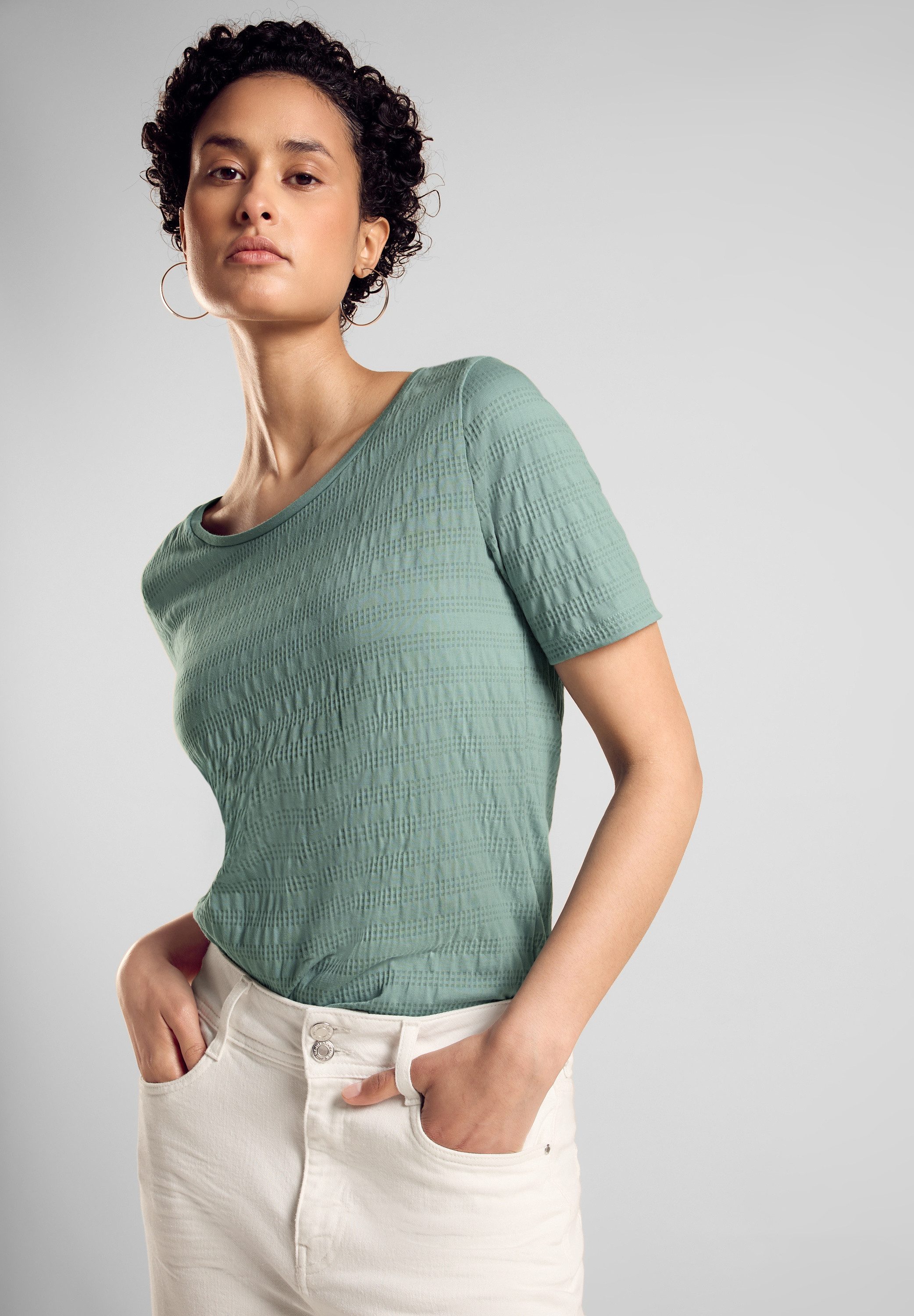 STREET ONE T-Shirt im soften Baumwoll-Mix