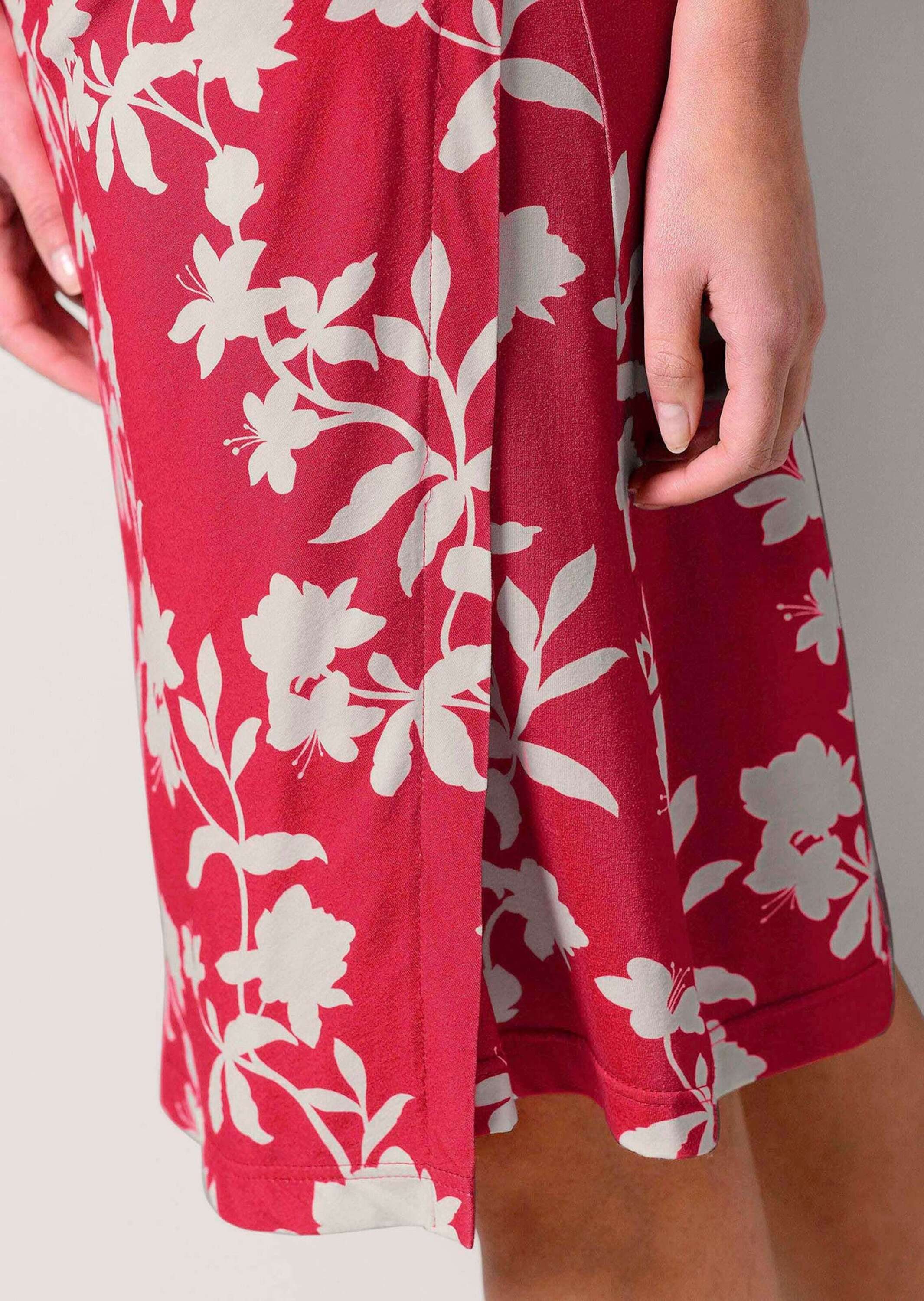 Alba Moda Jerseykleid Jerseykleid mit Raffung