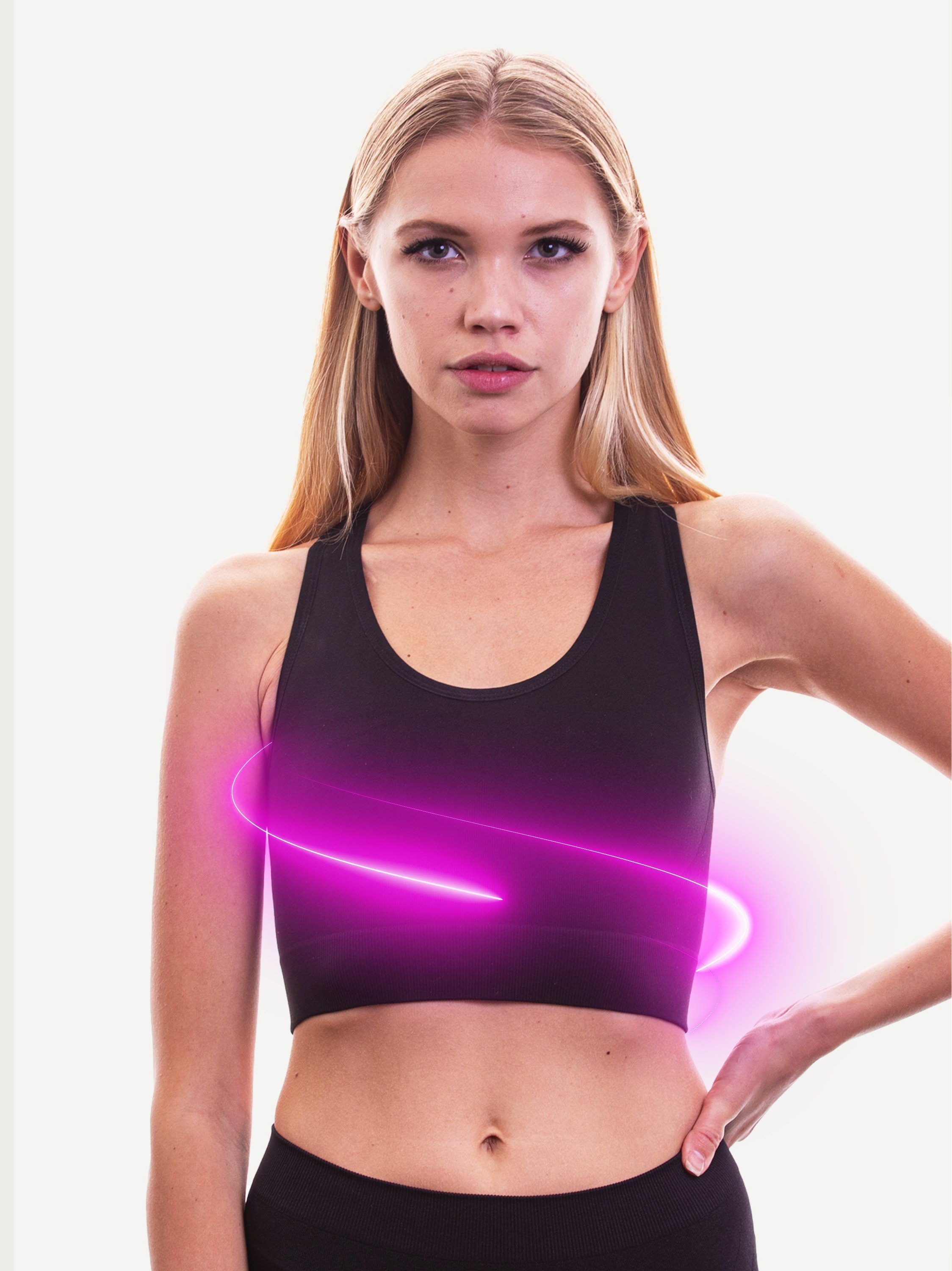 Crop-Top mit Kompressionseffekt
