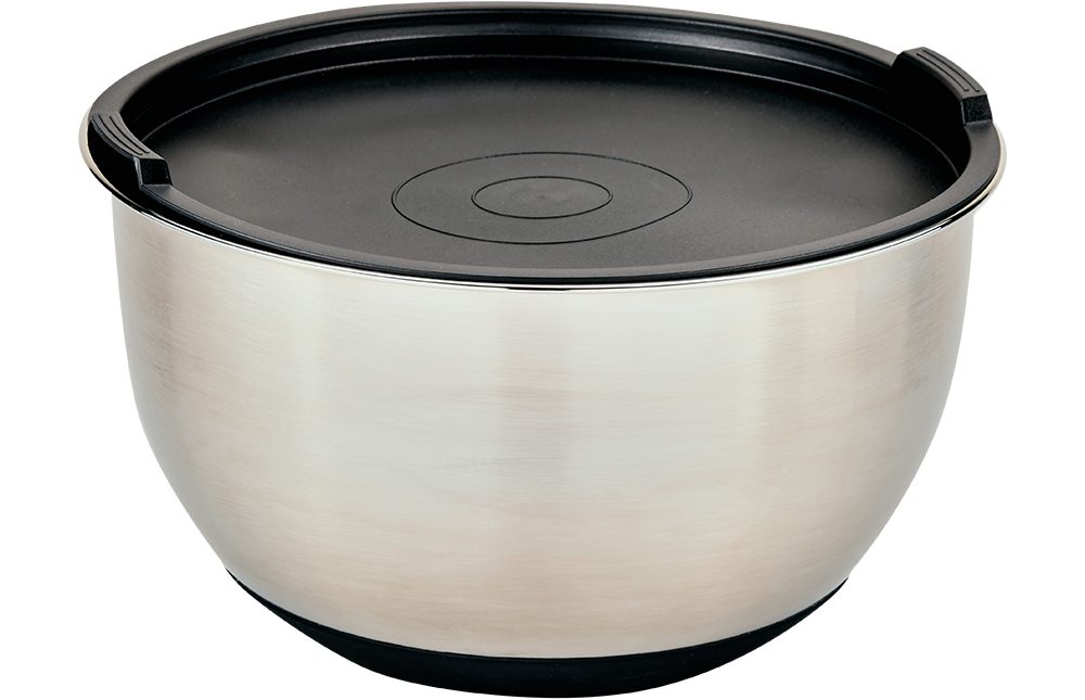 KESPER® Rührschüssel mit Deckel, Edelstahl, (1-tlg), mit Antirutsch-Boden