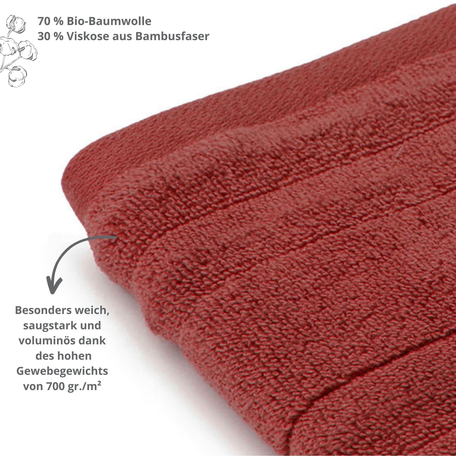 liebling Gästehandtuch Luxus Bio Baumwolle, formstabil, günstig online kaufen