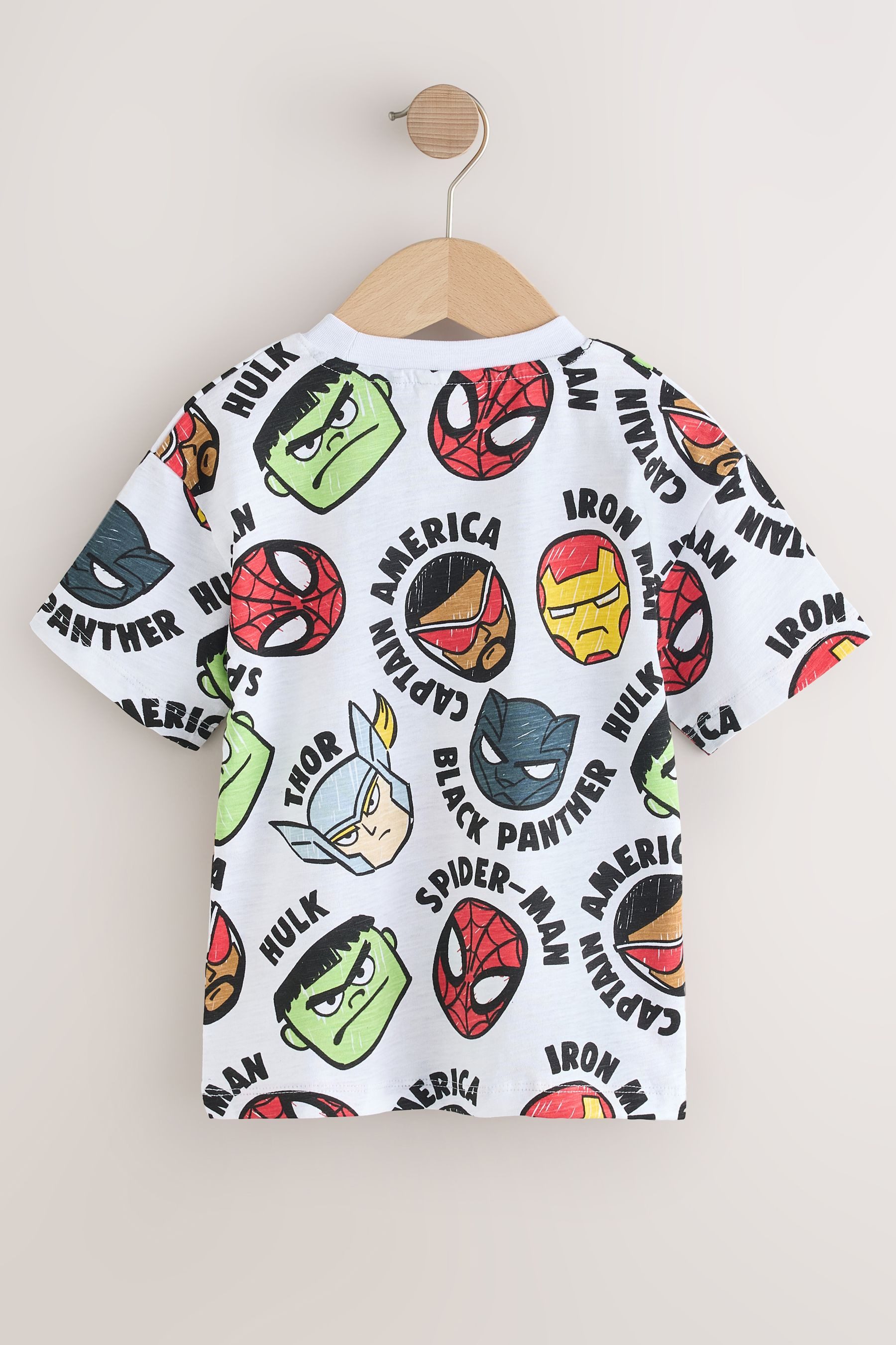 Next T-Shirt Marvel T-Shirt mit Allover-Print 100 % Baumwolle (1-tlg)