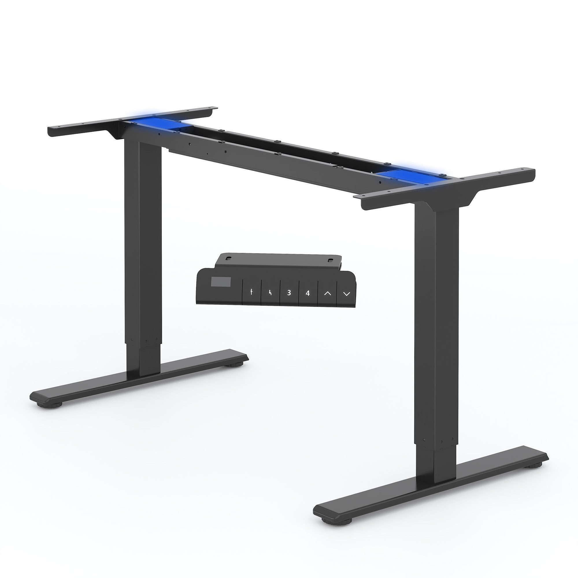 FLEXISPOT Schreibtisch Elektrisch höhenverstellbares Tischgestell (Dual-Motor & 2-Fach-Teleskop, ohne Tischplatte), Einfache Bedienung, Anti-Kollisionssystem, Max. Load: 100KG