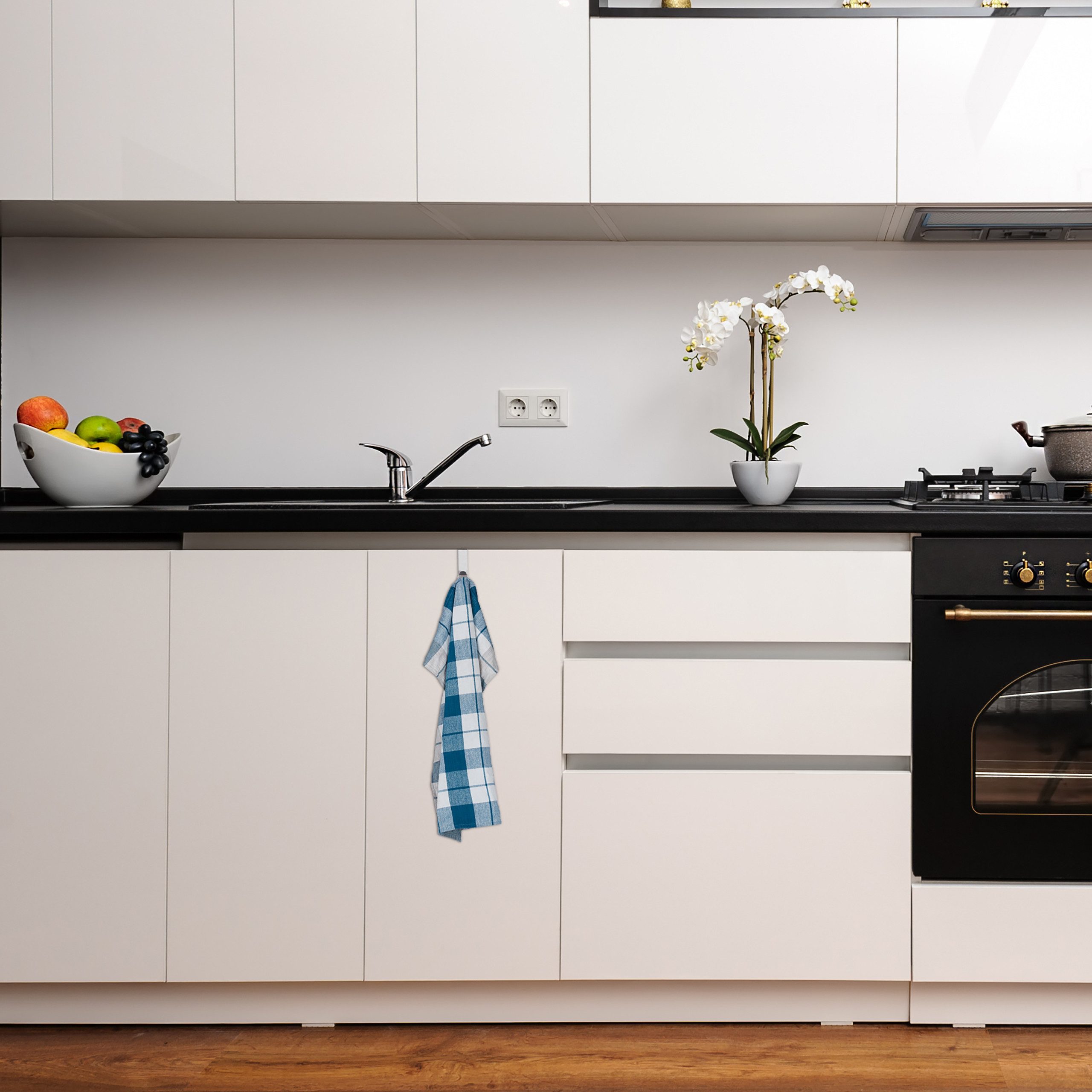 relaxdays Türhaken Edelstahl 10er Set