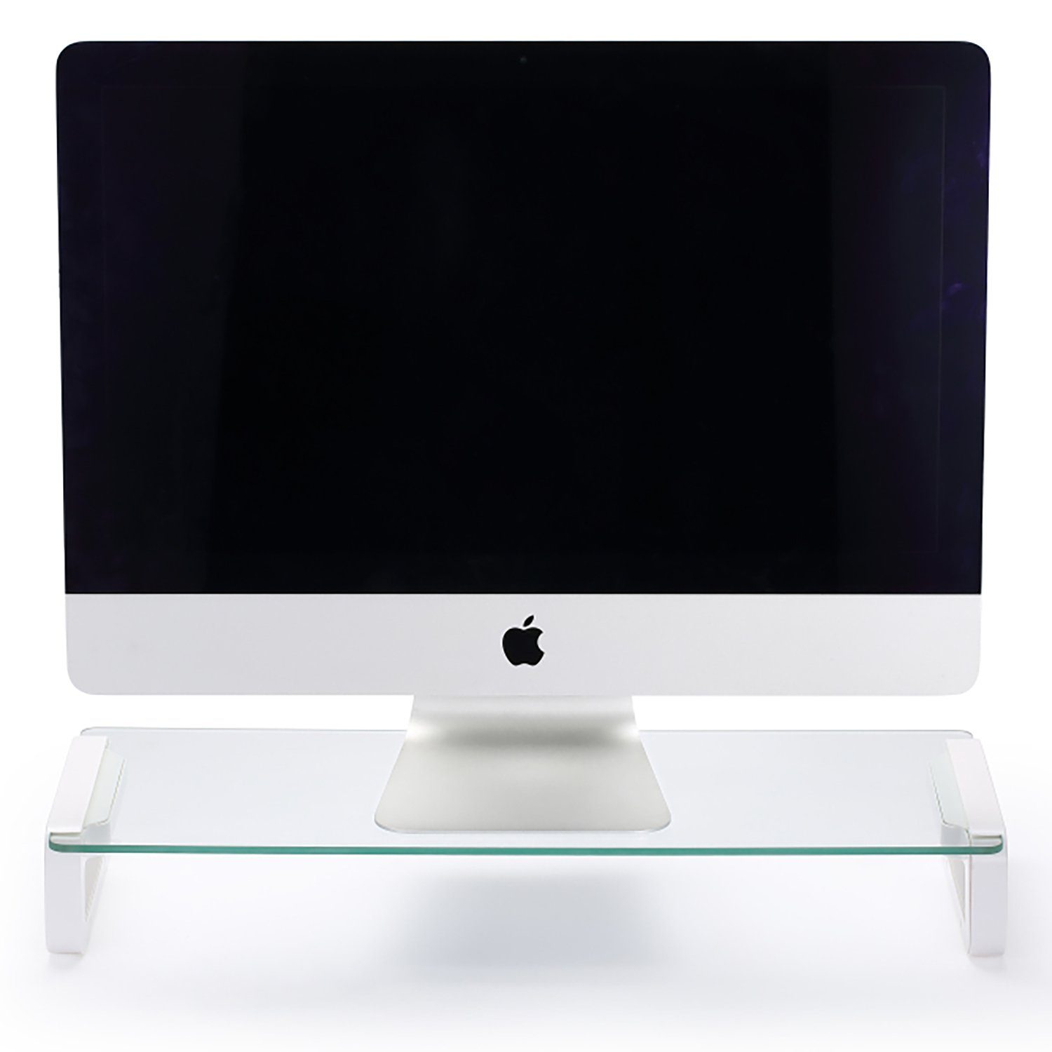 SLABO Gartengerätehalter Monitorständer für iMac, MacBook, Monitor, Notebook Aluminium Plexiglas
