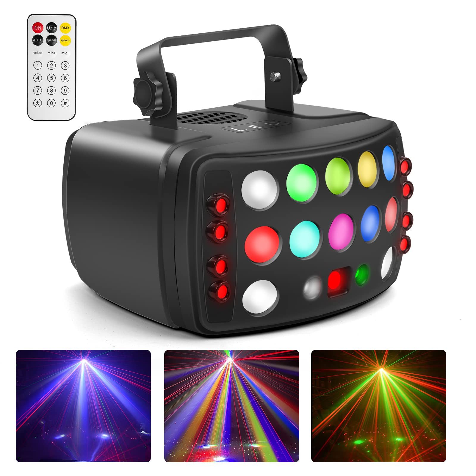 YI LED Discolicht Discolicht Partylicht DMX 512 Effektstrahler LED RGB Musi günstig online kaufen