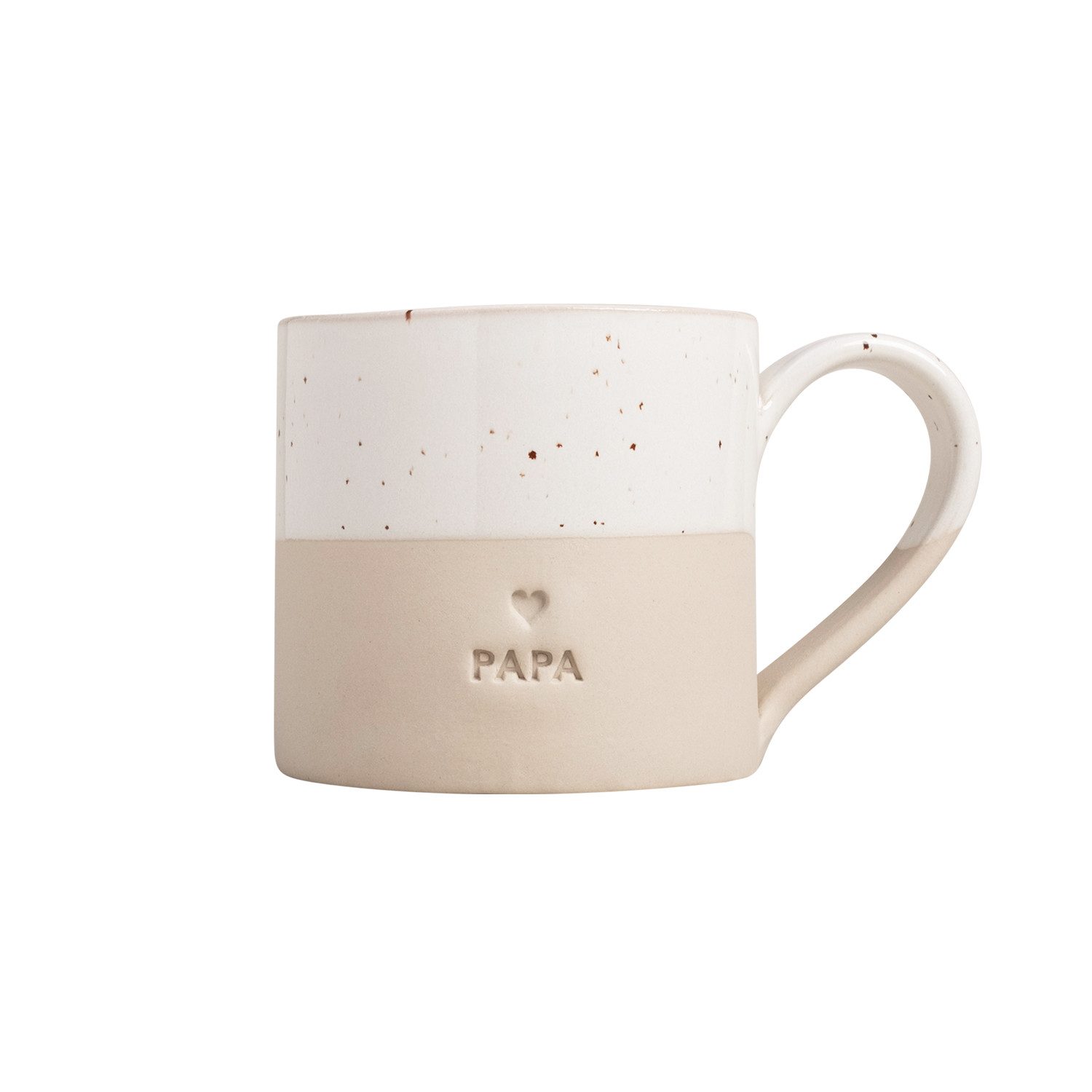Eulenschnitt Becher Eulenschnitt Große Steingut Tasse Papa 450ml, 1-tlg., Steingut