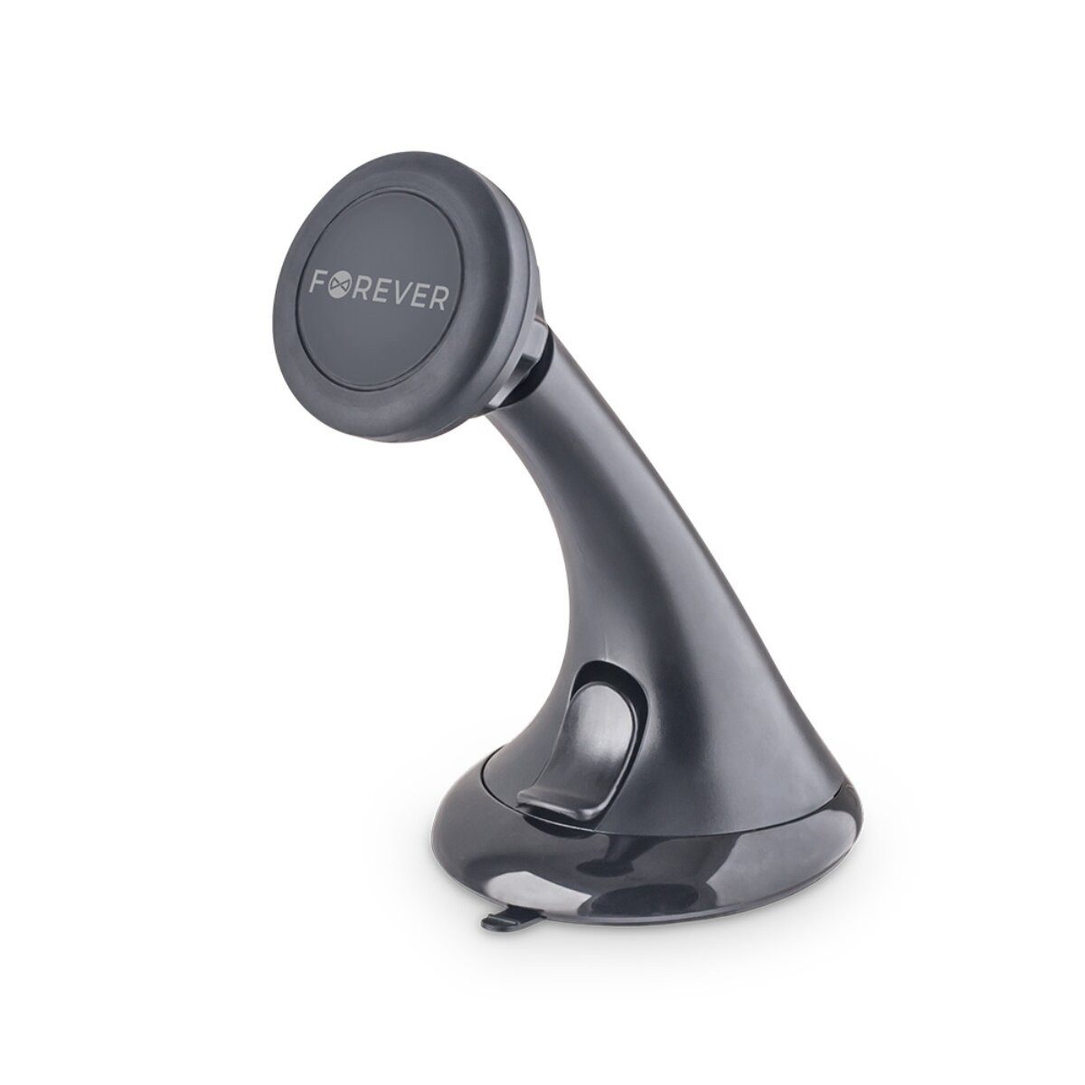 Forever Smartphone-Halterung MH-100 magnetische Auto-Handyhalterung Schwarz mit Saugnapf, (Einzelartikel, Einzelartikel, Magnetische Aufnahme mit 360°-Drehfunktion)