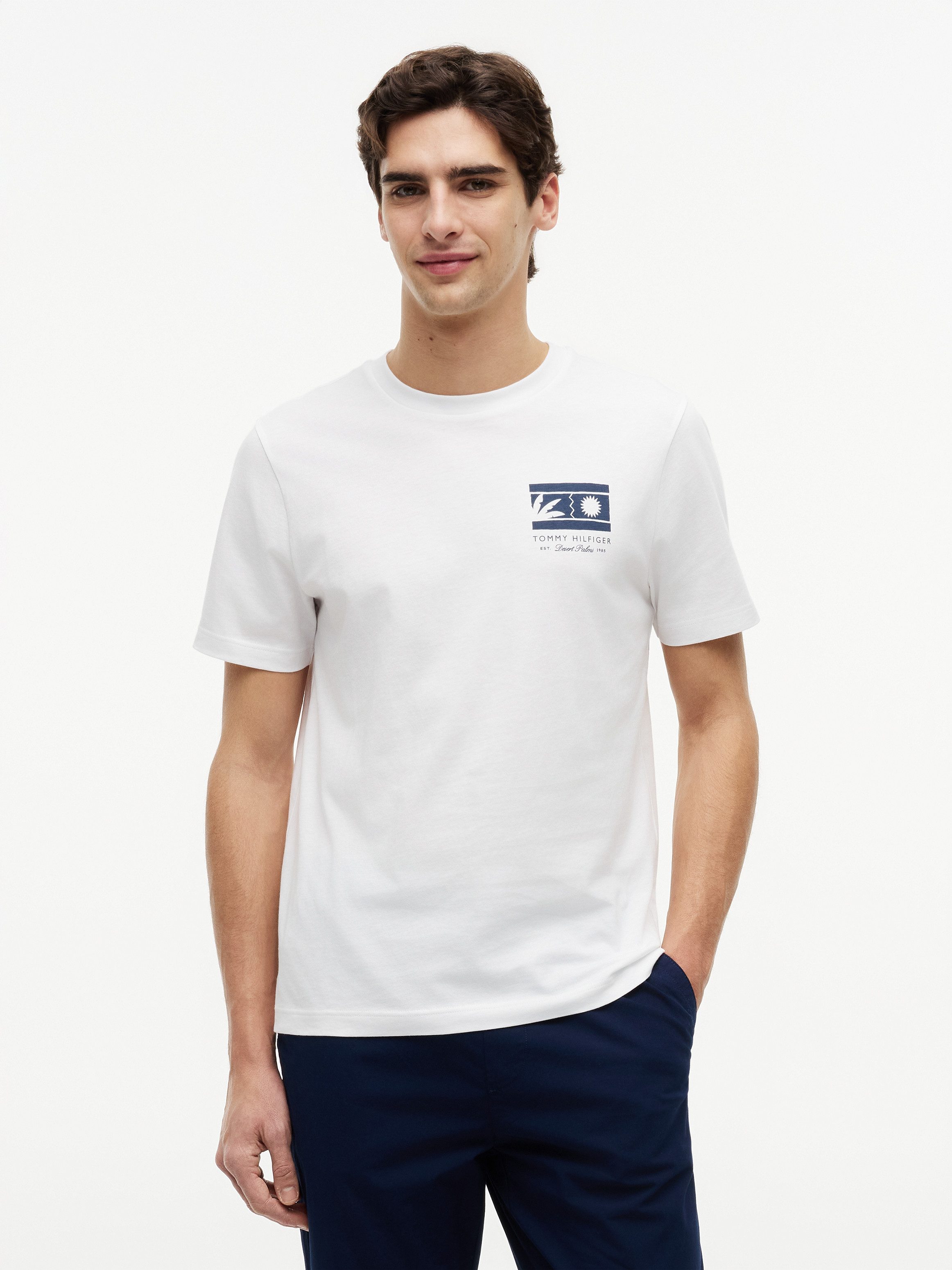 Tommy Hilfiger T-Shirt MONO SUN GRAPHIC REGULAR TEE aus Jersey mit Logo-Grafik