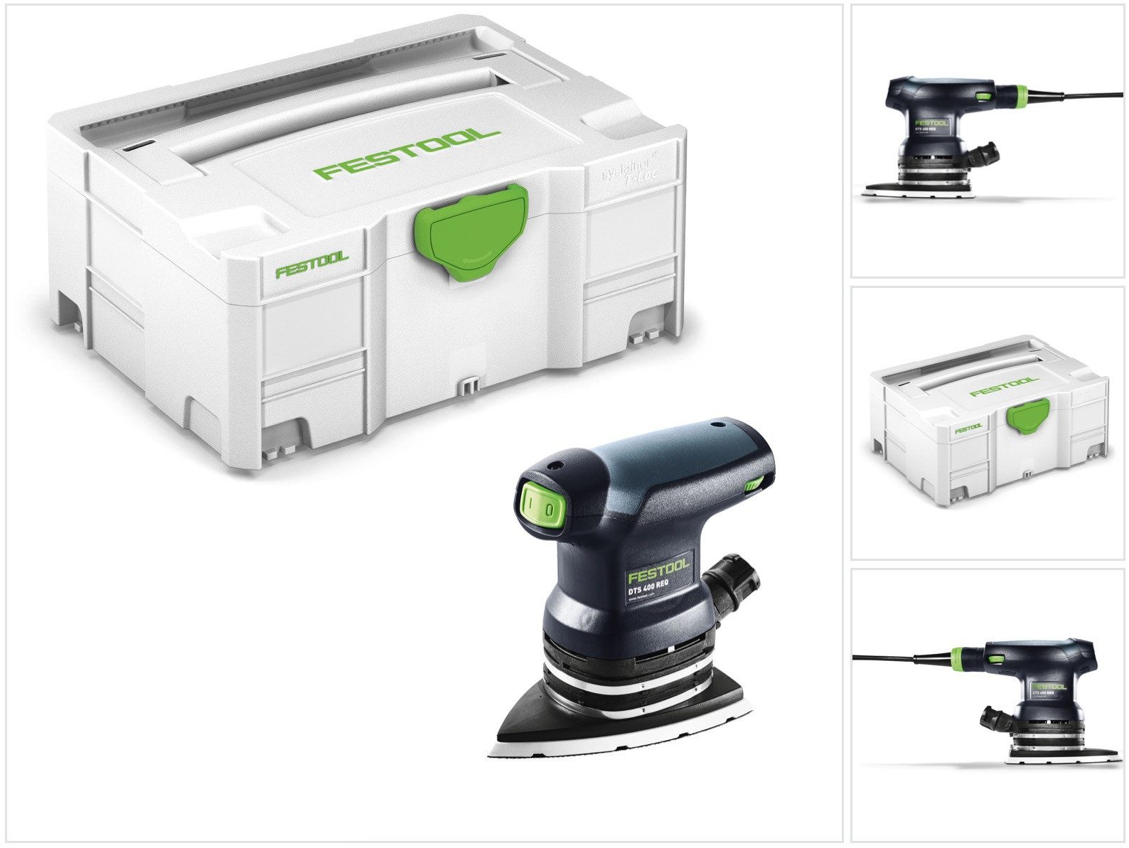 FESTOOL Deltaschleifer DTS 400 REQ-Plus Delta Schleifer 250W 2mm Hub im Systainer (574635)