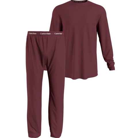 Calvin Klein Underwear Pyjama L/S PANT SET mit schmalem Bein