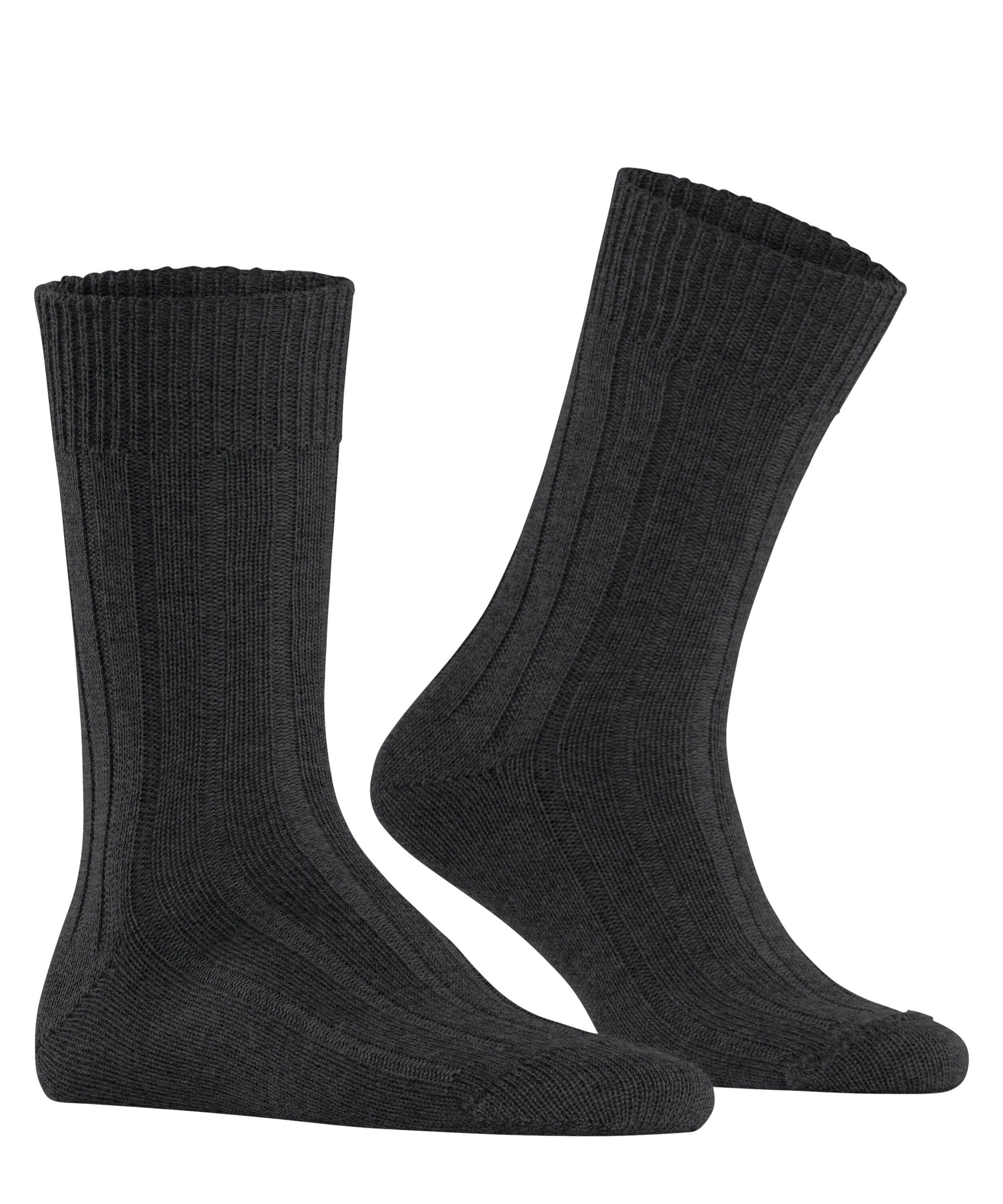 asphalt Dover Burlington (1-Paar) Socken (3180) mel.