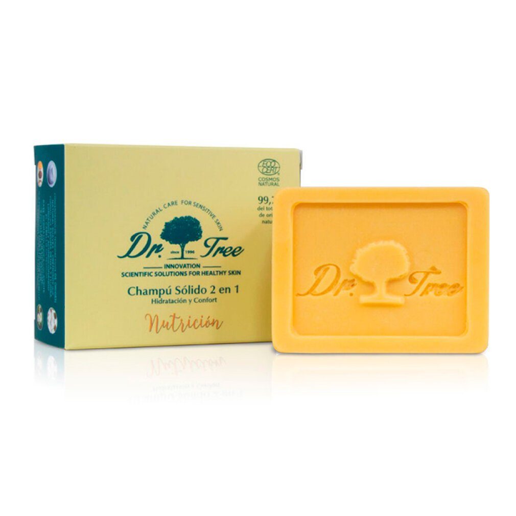 DR. TREE Haarshampoo 2 in 1 Pflegendes Festes Shampoo 75g