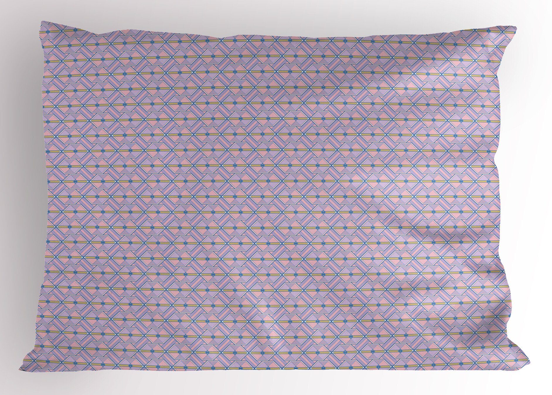 geometrisch Gedruckter Kissenbezug, Kissenbezüge (1 King Hexagons Abakuhaus Size Stück), Standard Dekorativer