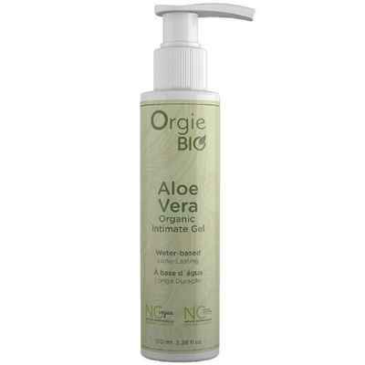 Orgie Gleitgel BIO «Aloe Vera» Intimate Gel, Flasche mit 100ml, bio-veganes Gleitmittel ohne chemische Inhaltsstoffe