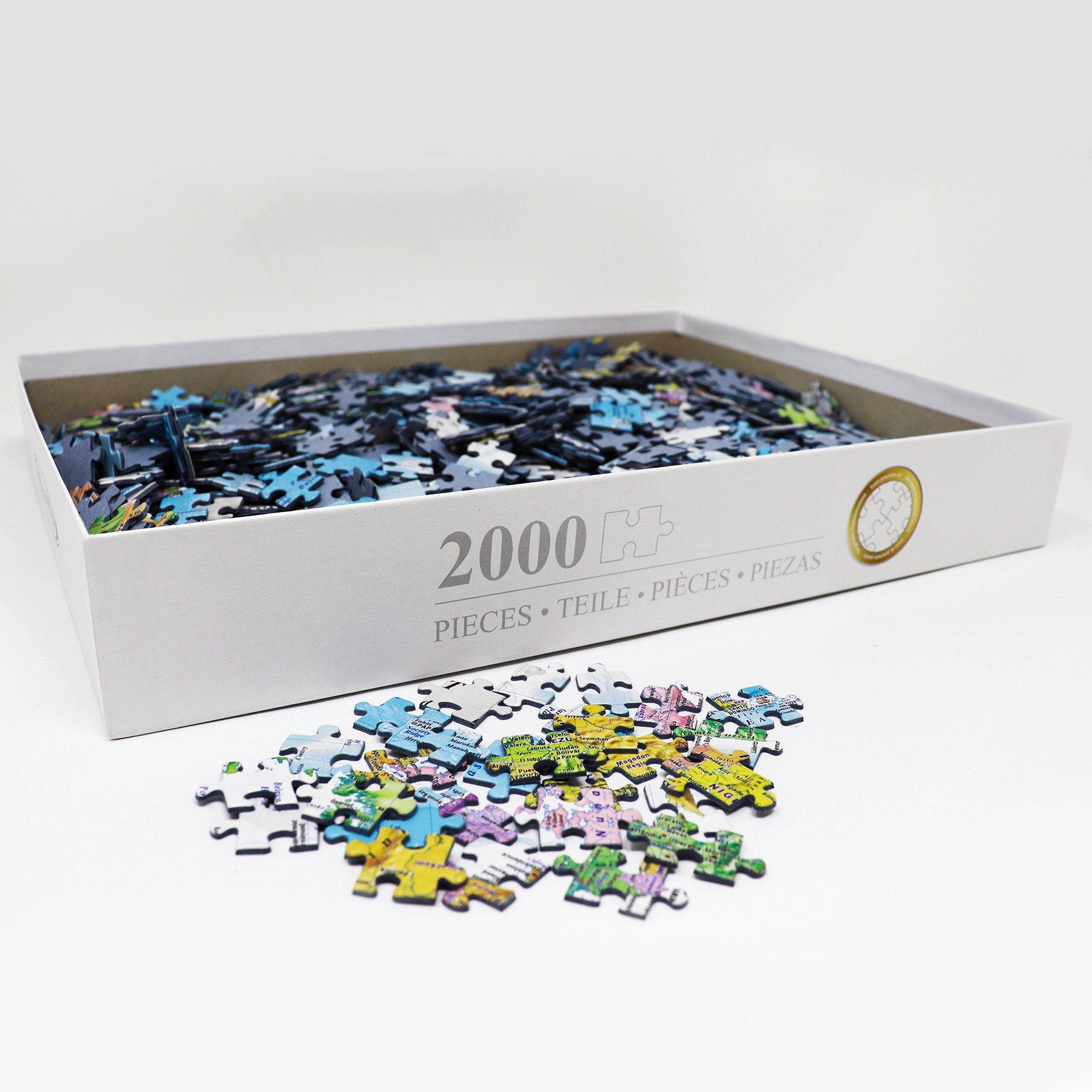 MAPS Spiel, Up Teile IN Puzzle MINUTES Close Weltkarte 2000
