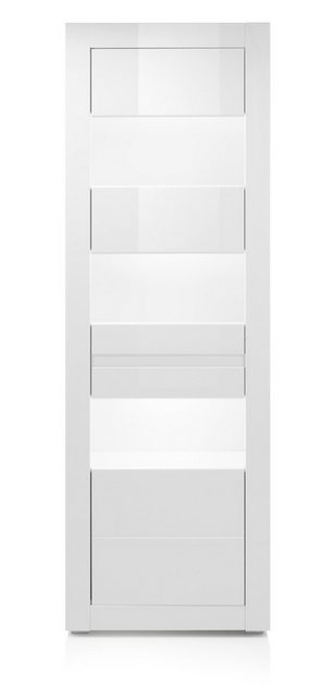 Furn.Design Stauraumvitrine Nobile (Vitrine in weiß, 2-türig, 66x198 cm) mi günstig online kaufen