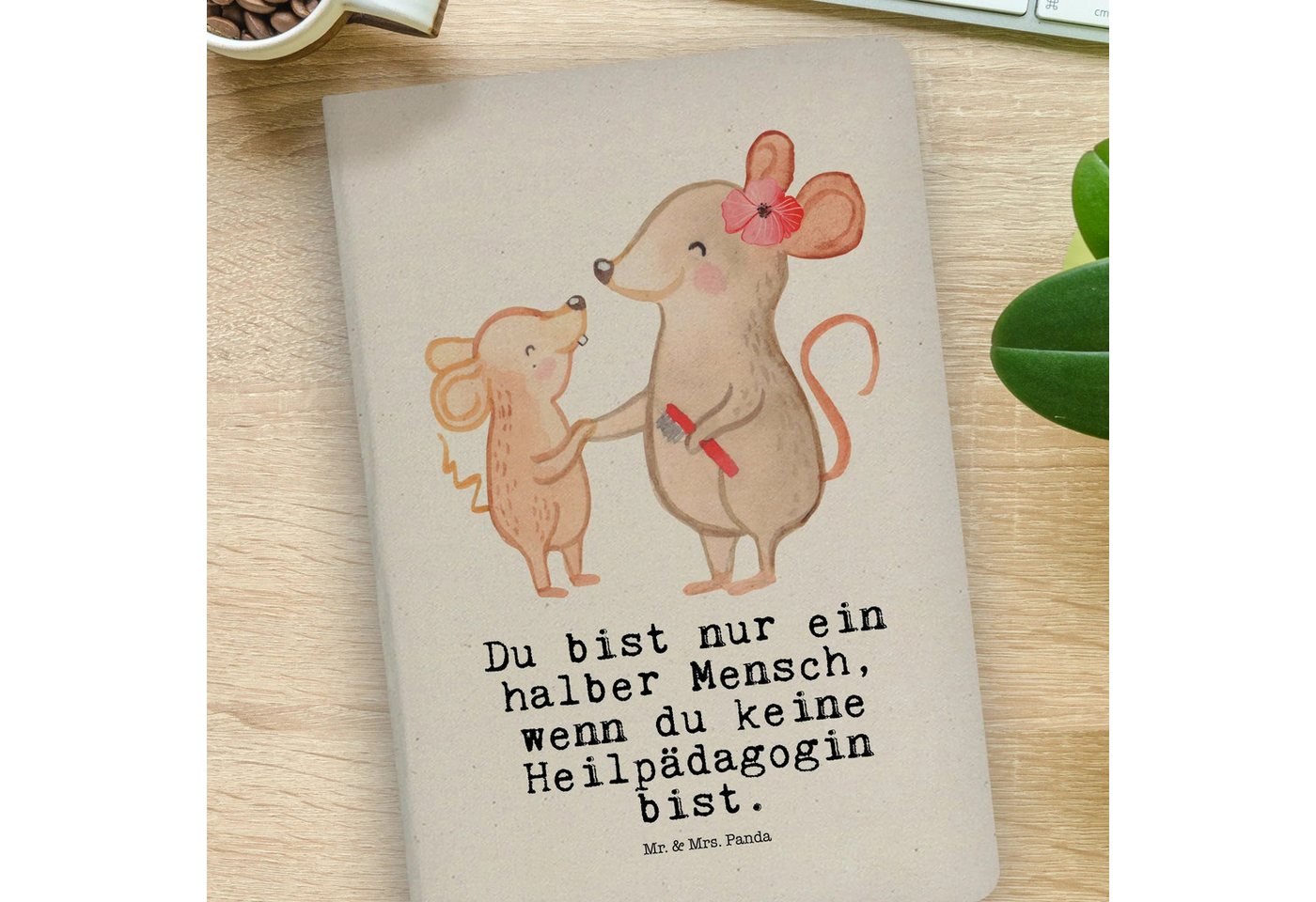 Thumbnail - Mr. & Mrs. Panda Notizbuch Heilpädagogin Herz - Transparent - Geschenk, Studium, Notizbuch Aus B Mr. & Mrs. Panda, Bezau...
