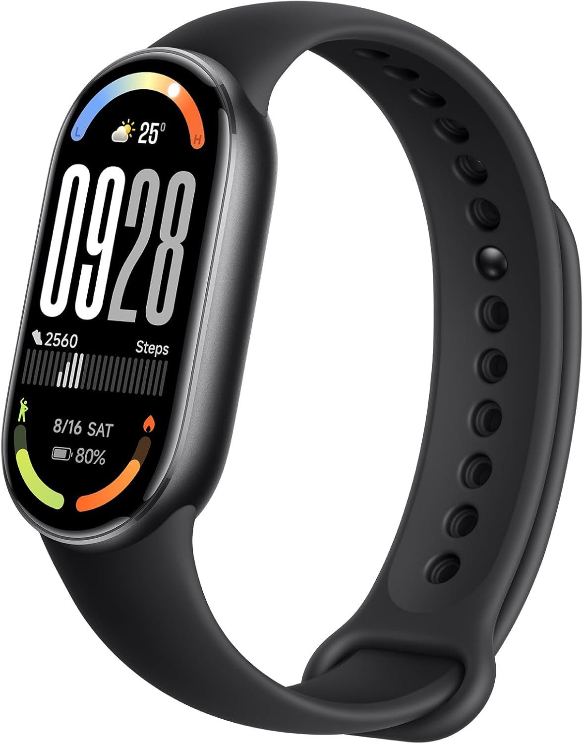 Xiaomi mi band 10 Smartwatch (4,3 cm, android ios), AMOLED Fitness Band with Sleep Monitor and 150+ Sports Modes