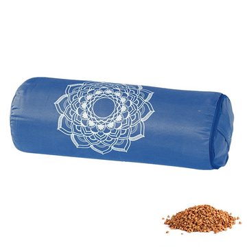 ramayoga Meditationskissen Yoga Starter-Set, Blau, Buchweizenschalenfüllung
