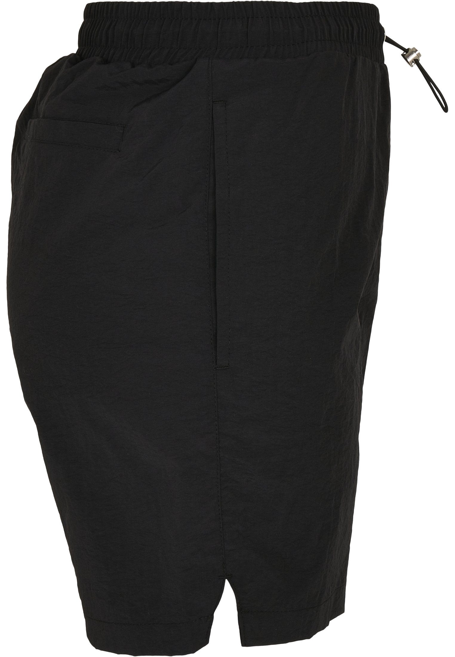 Stoffhose Nylon Shorts Ladies CLASSICS URBAN Damen black Crinkle (1-tlg)
